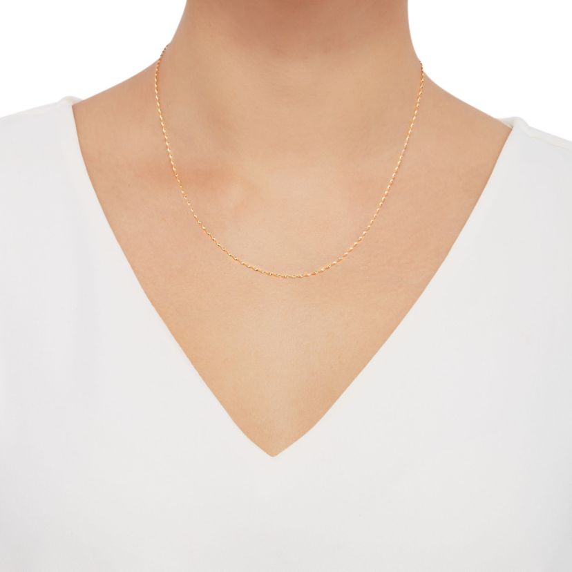 14K Yellow Gold .20mm Bonanza Chain