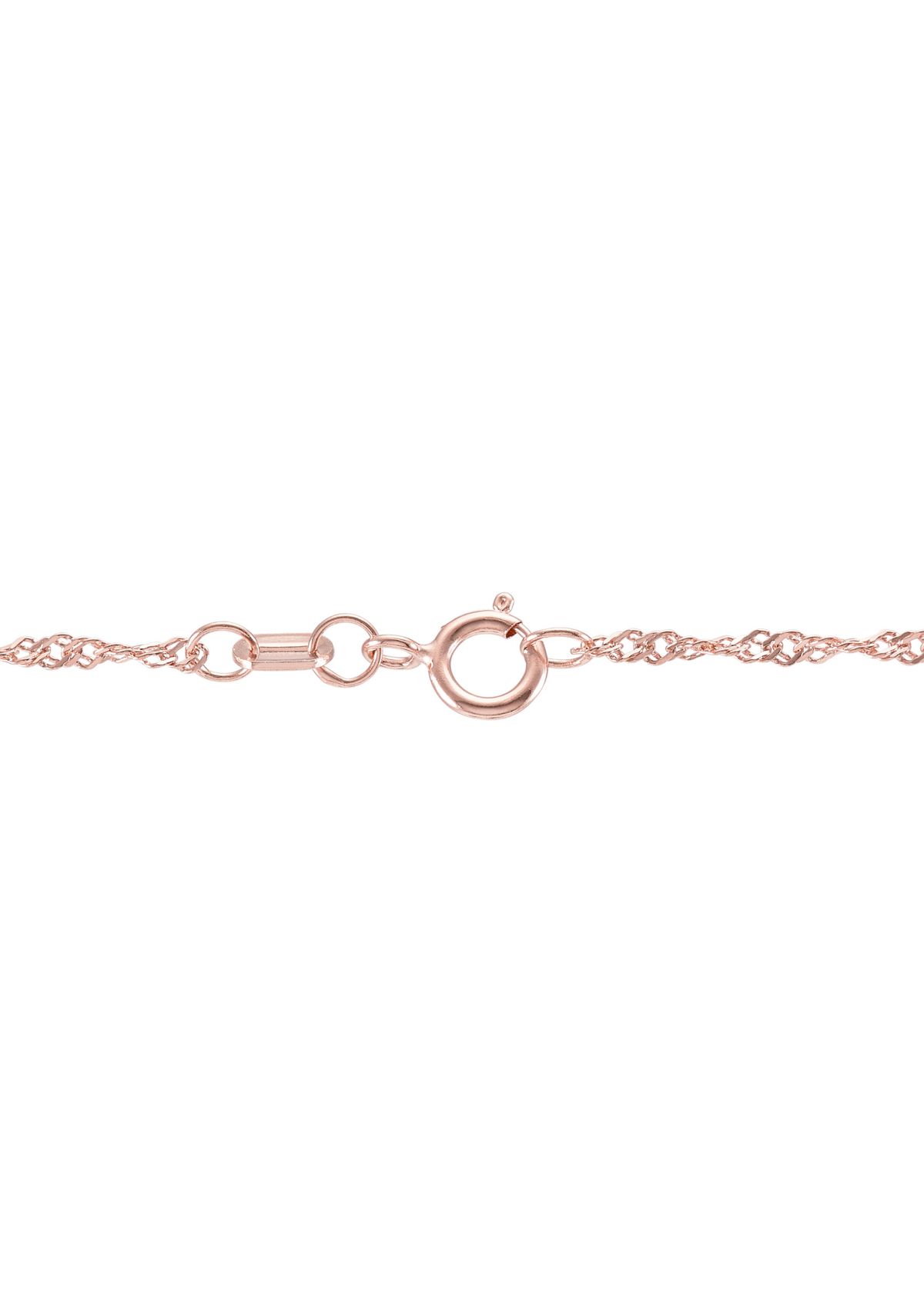 Solid Singapore Chain in 14K Rose Gold