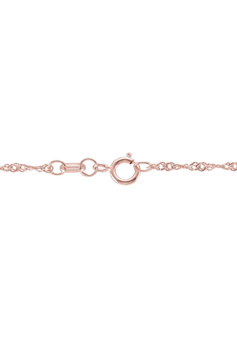 Solid Singapore Chain in 14K Rose Gold