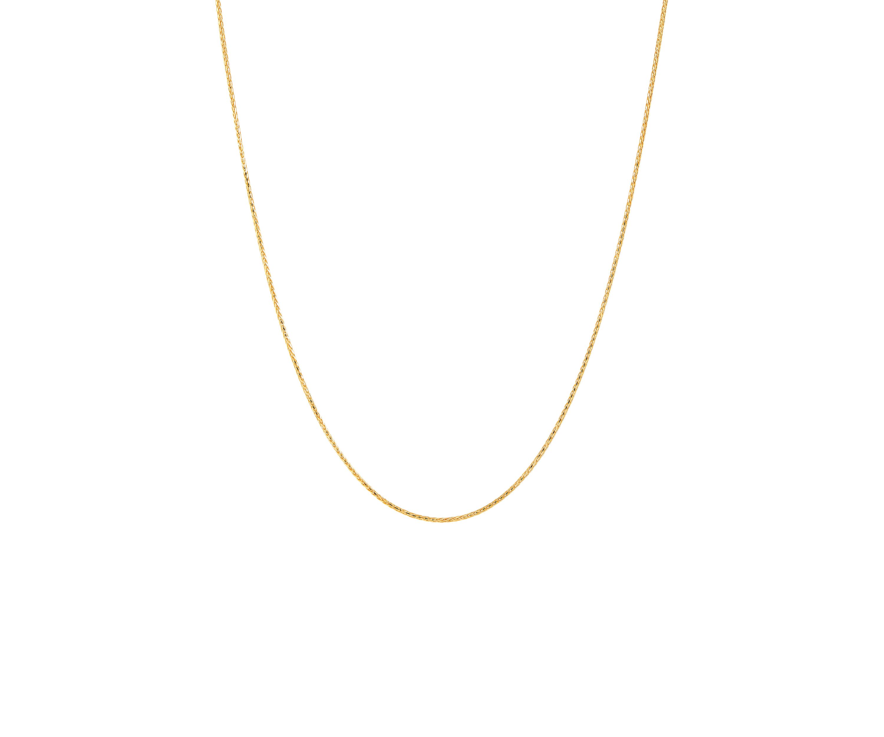 14K Yellow Gold .25mm Spiga Chain