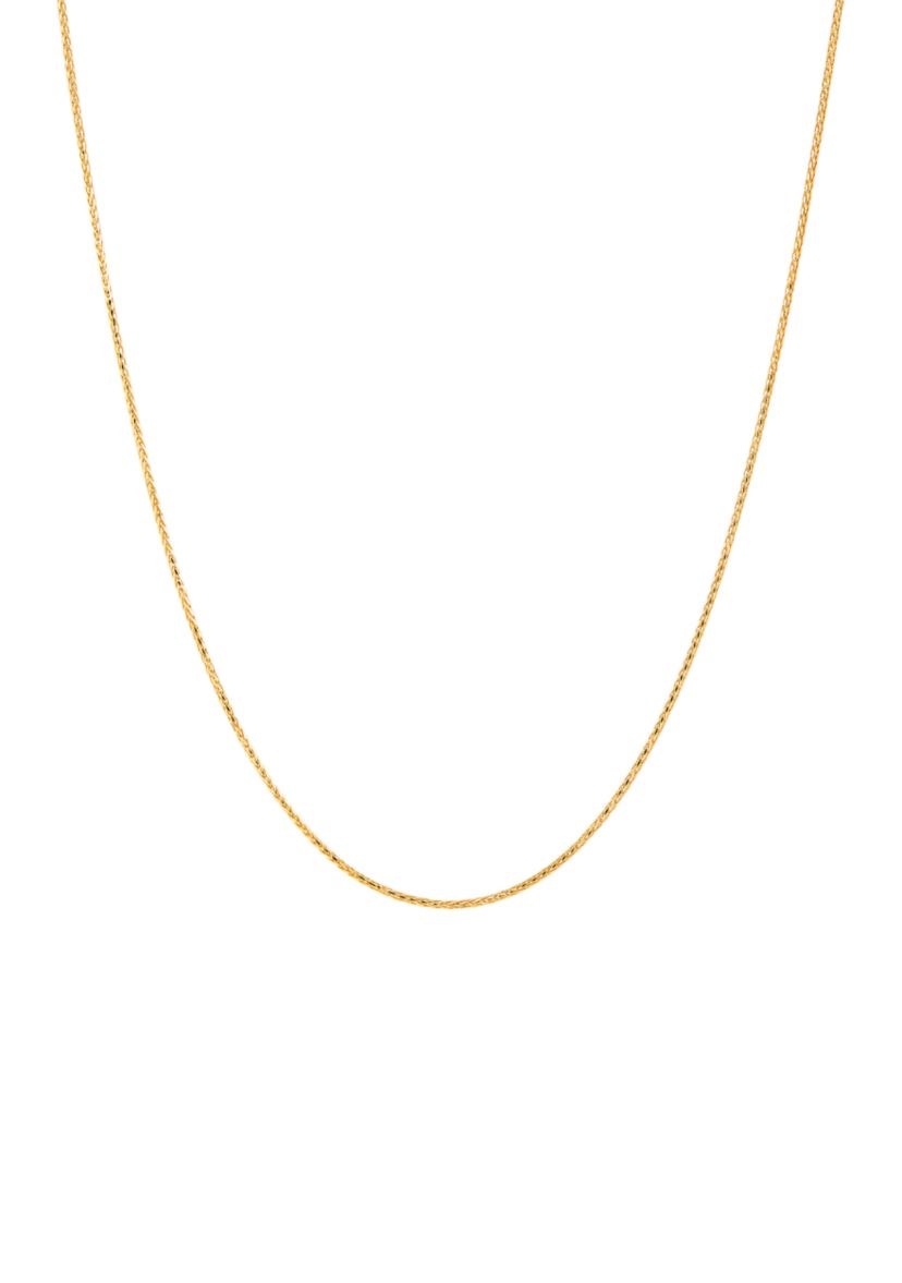 14K Yellow Gold .25mm Spiga Chain