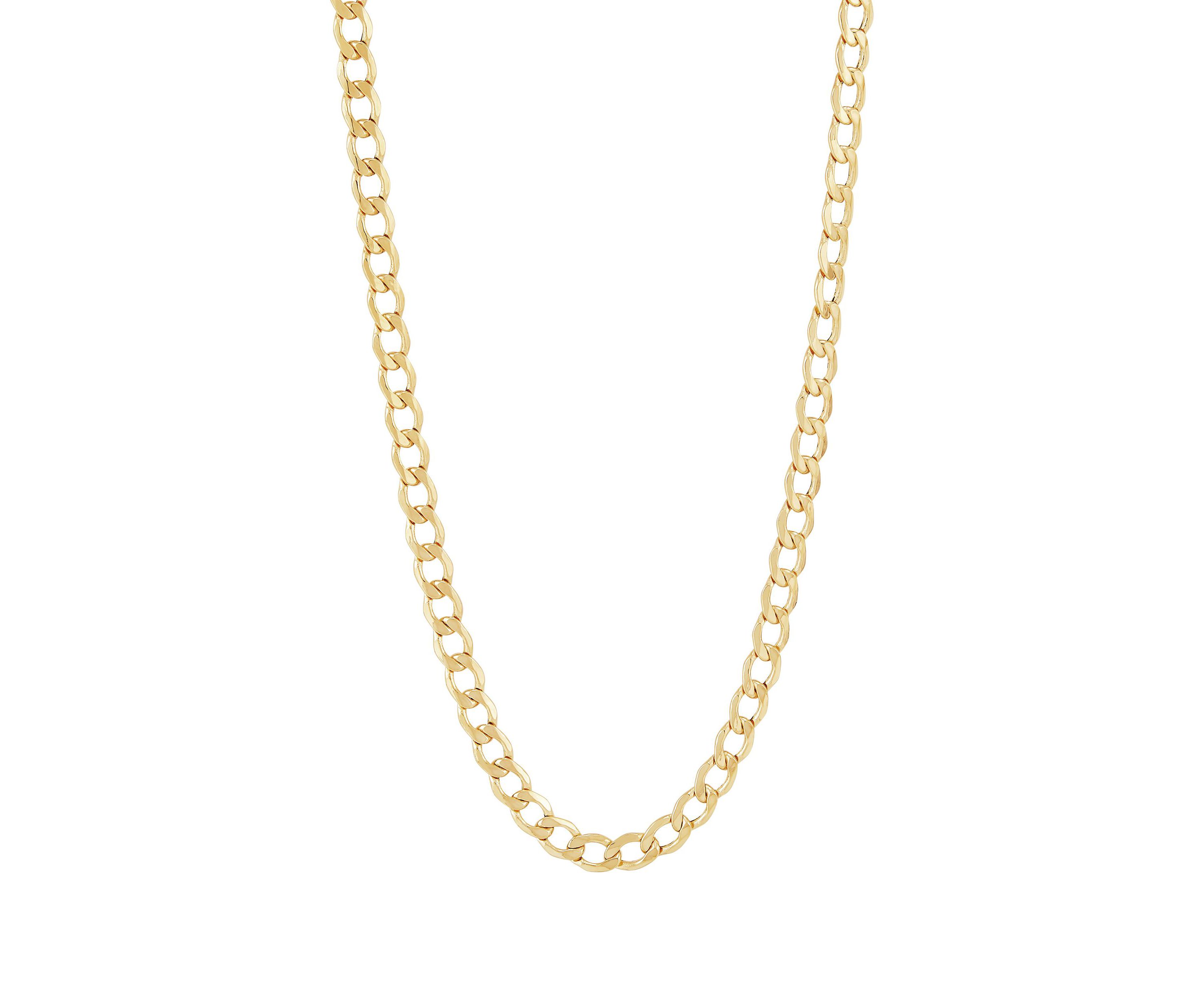 14K Yellow Gold 1.20mm Curb Chain