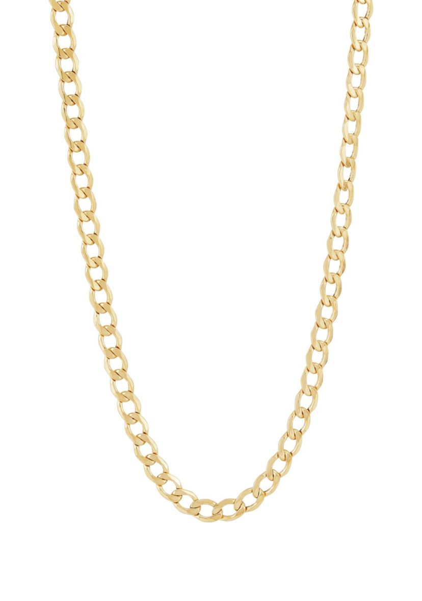 14K Yellow Gold 1.20mm Curb Chain