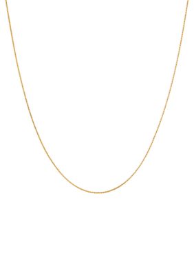 Belk & Co Solid Wheat Chain in 14K Yellow Gold