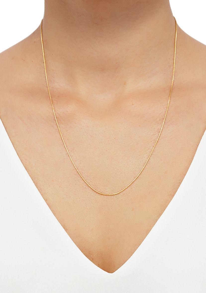Solid Wheat Chain in 14K Yellow Gold