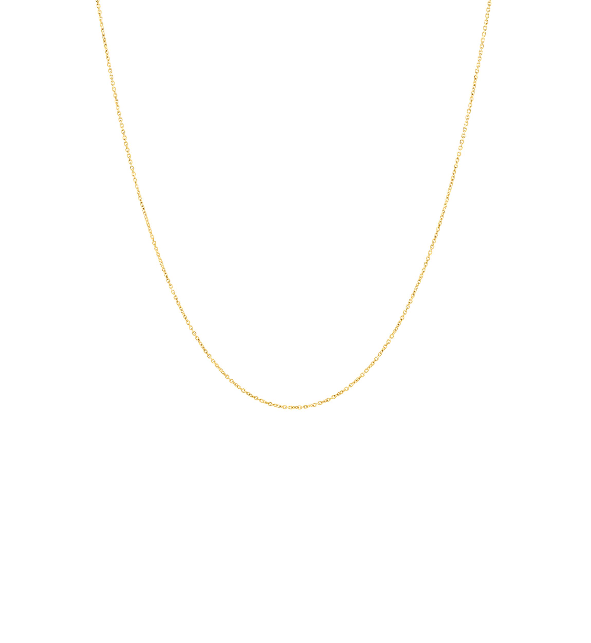 18 Inch Fantasy Chain Necklace in 14K Yellow Gold