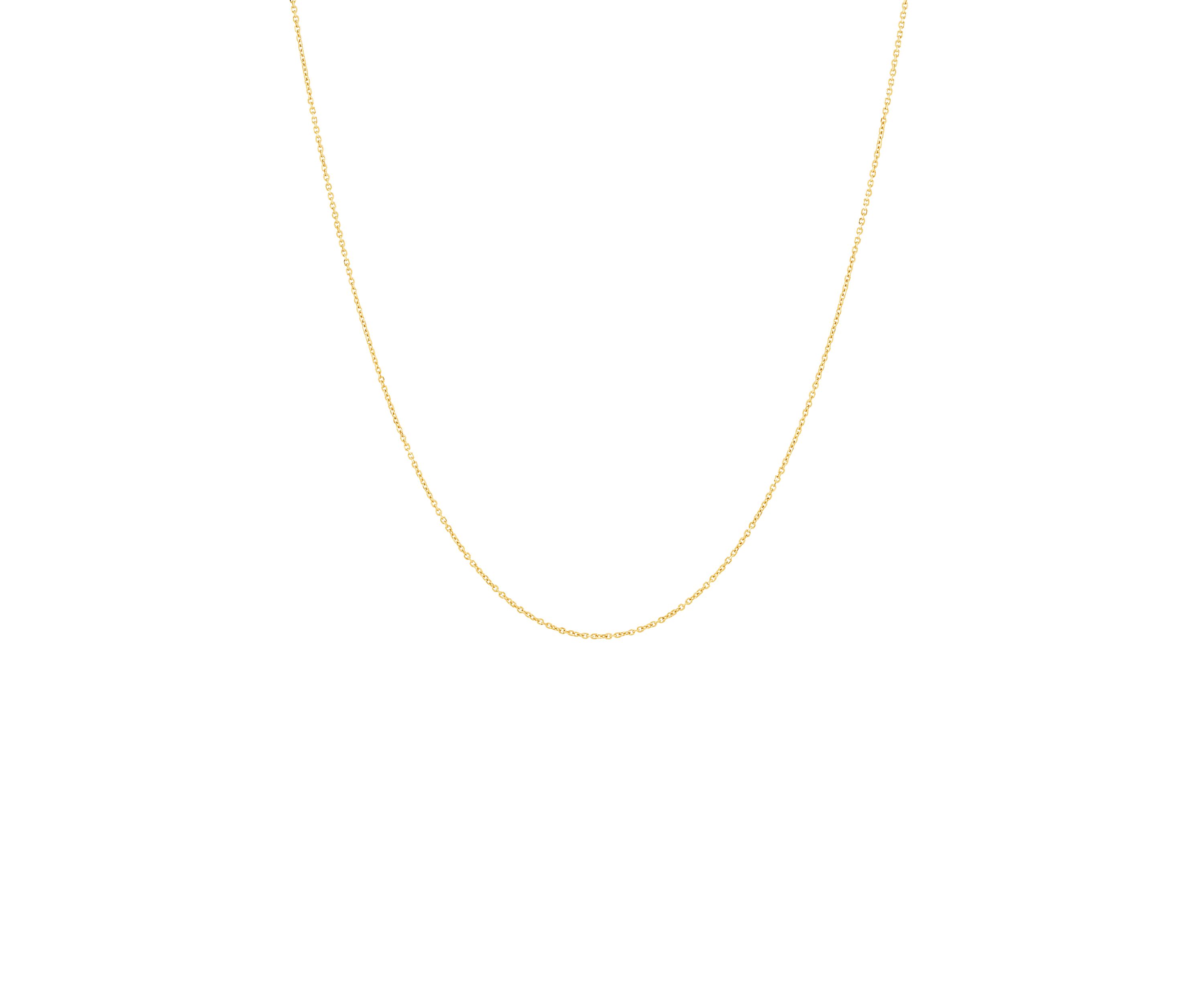 18 Inch Fantasy Chain Necklace in 14K Yellow Gold