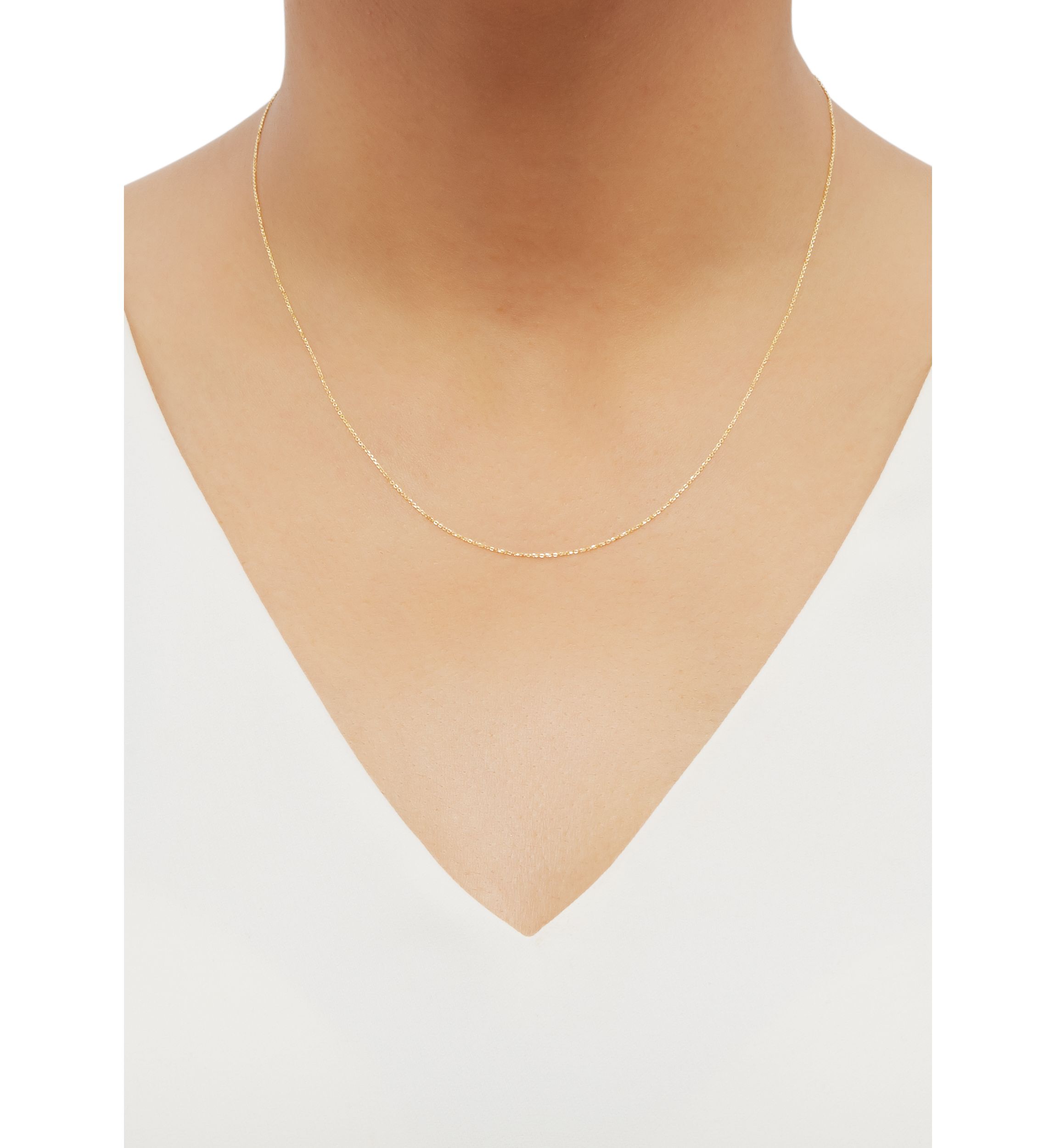 18 Inch Fantasy Chain Necklace in 14K Yellow Gold