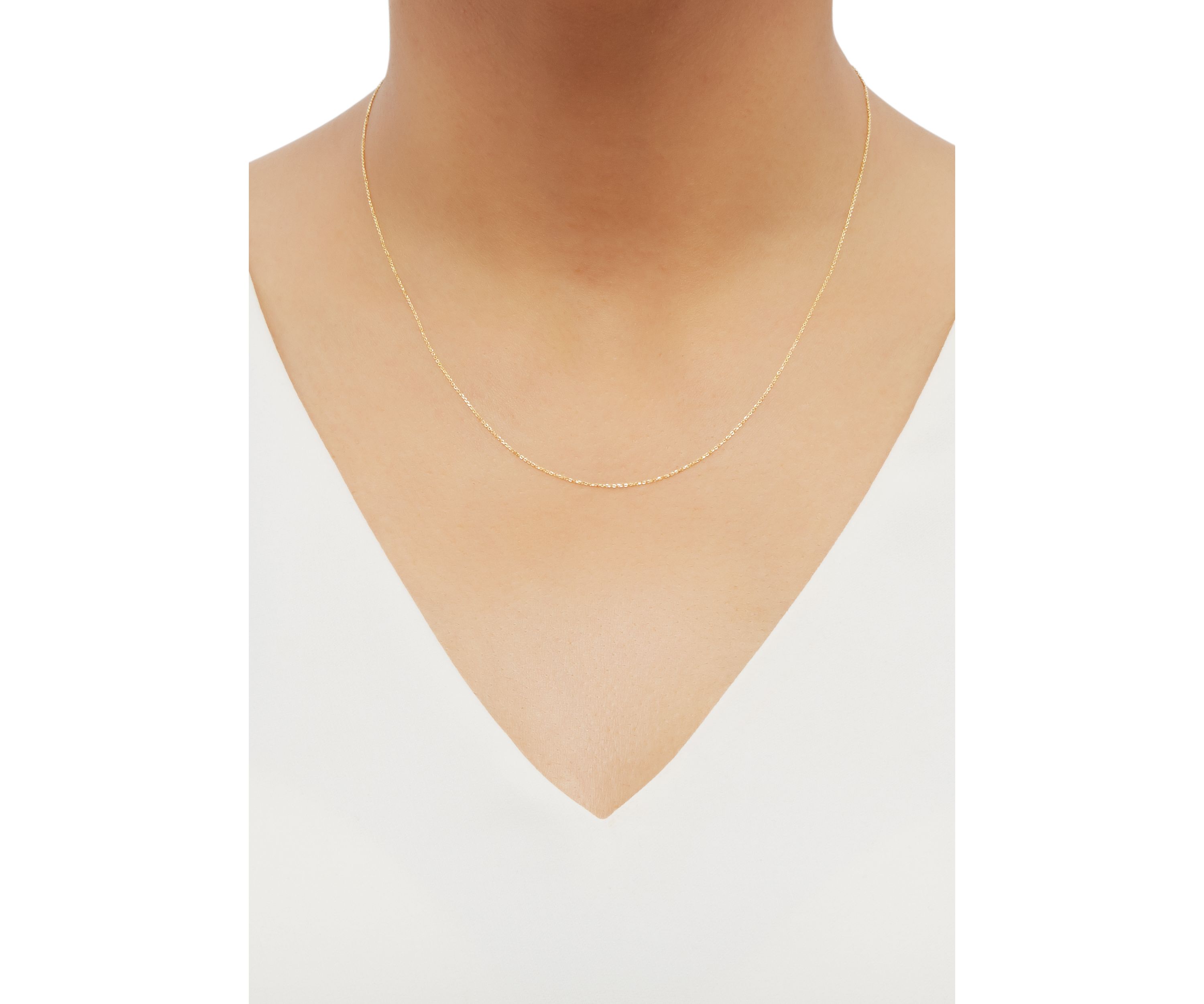 18 Inch Fantasy Chain Necklace in 14K Yellow Gold