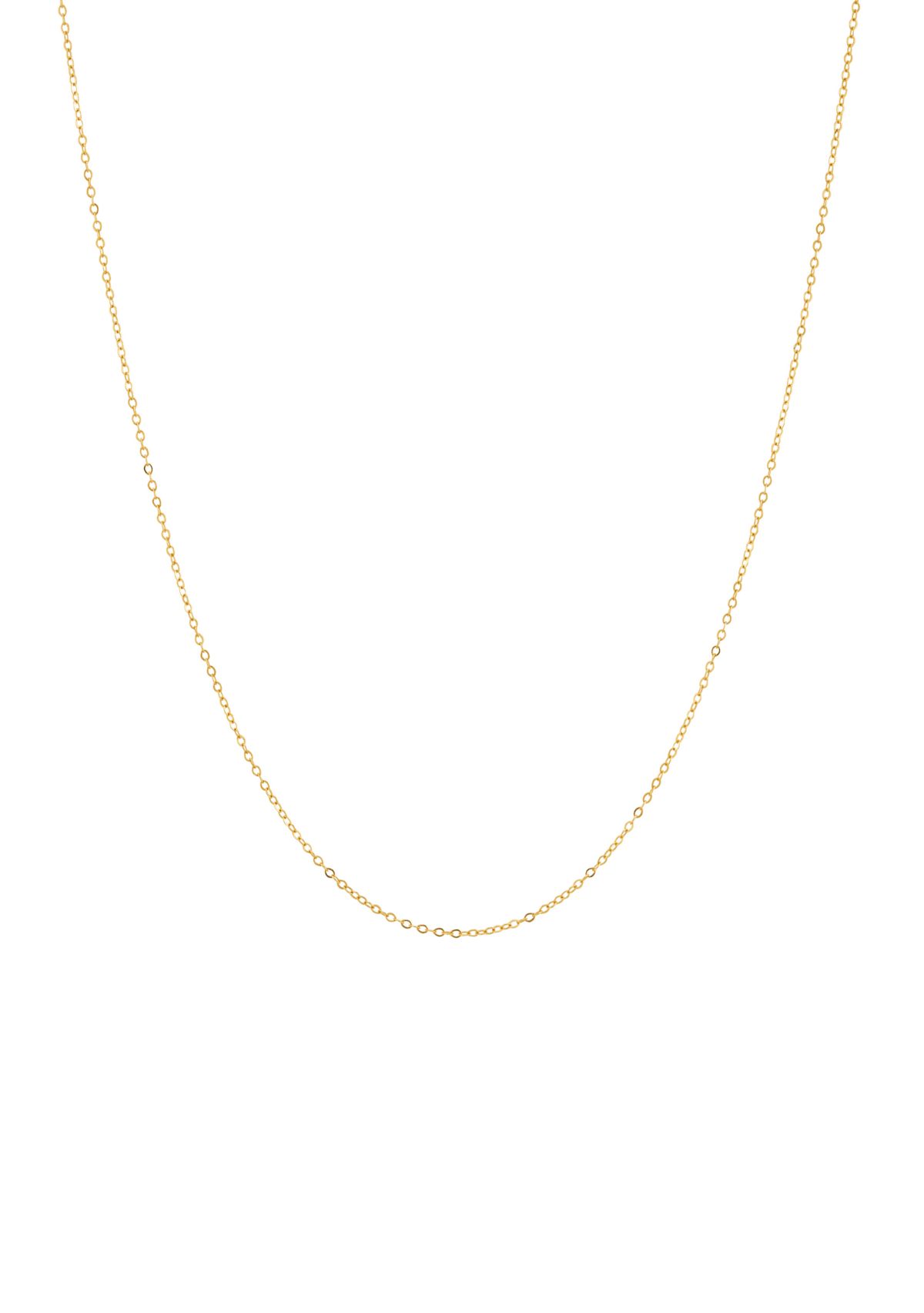 18 Inch Hammered Fantasy Chain in 14K Yellow Gold