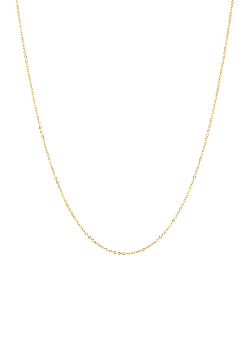 18 Inch Hammered Fantasy Chain in 14K Yellow Gold