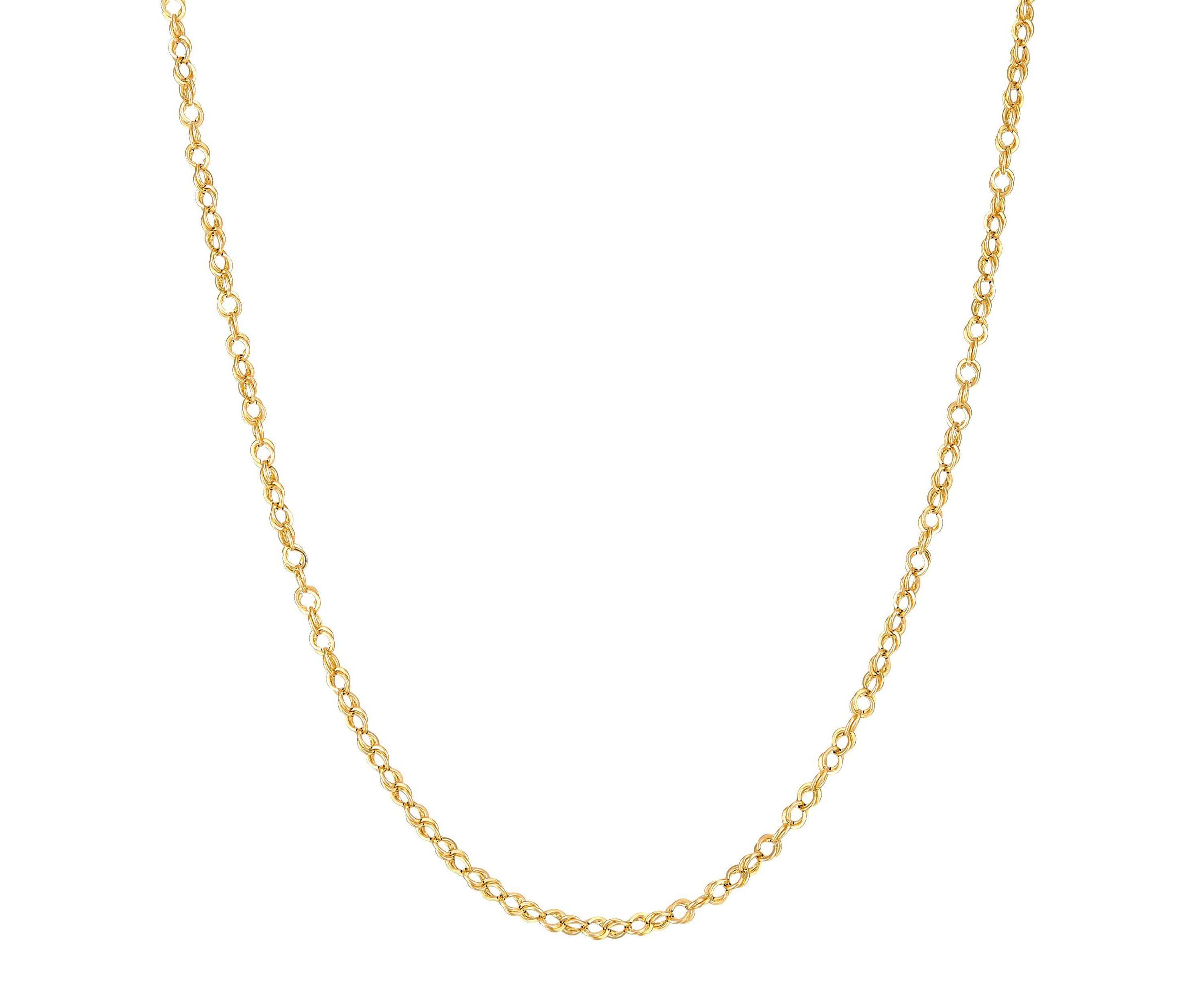 14K Yellow Gold .16mm Cable Chain