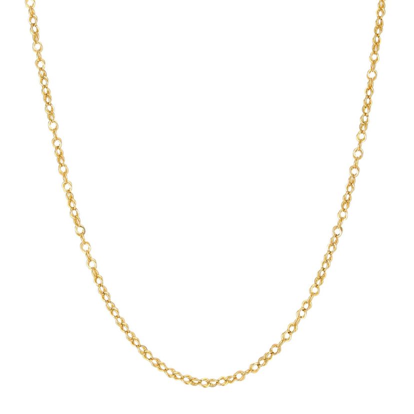 14K Yellow Gold .16mm Cable Chain