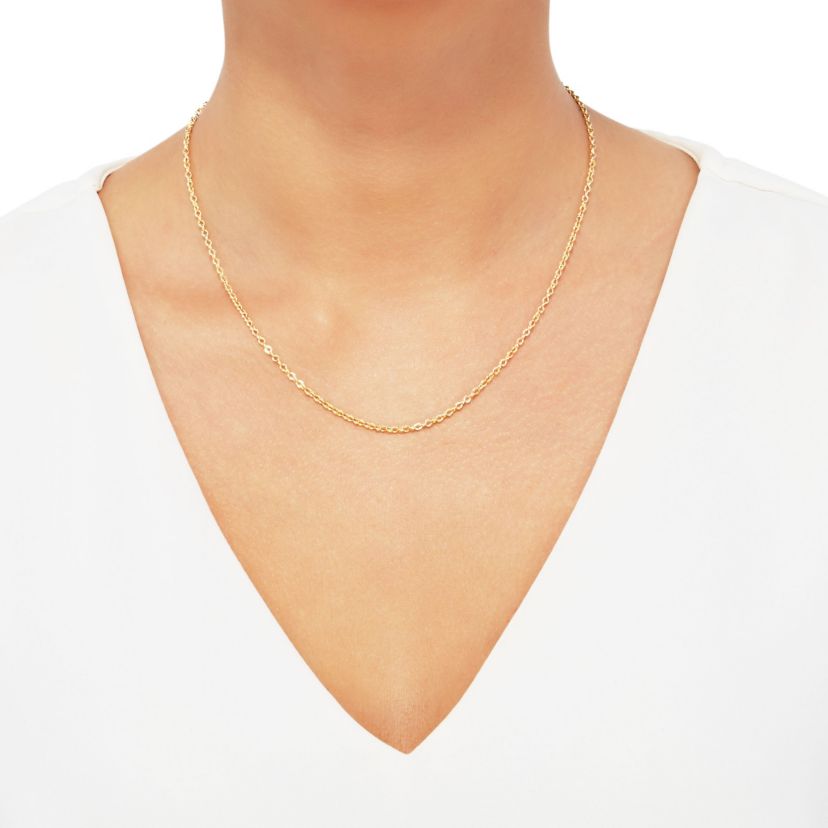 14K Yellow Gold .16mm Cable Chain