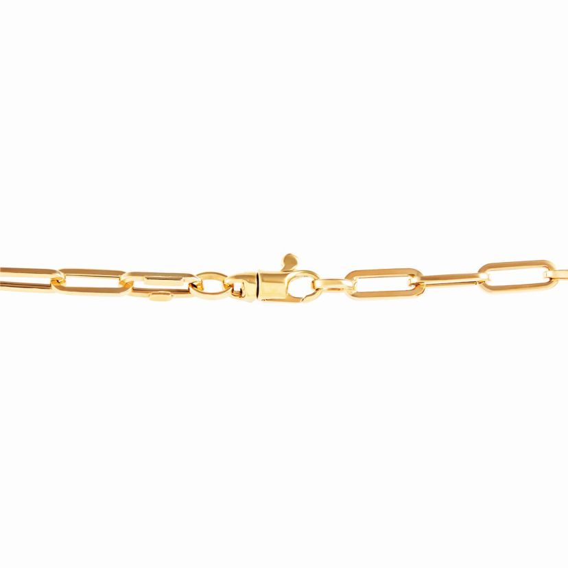 14K Yellow Gold Paper Clip Chain