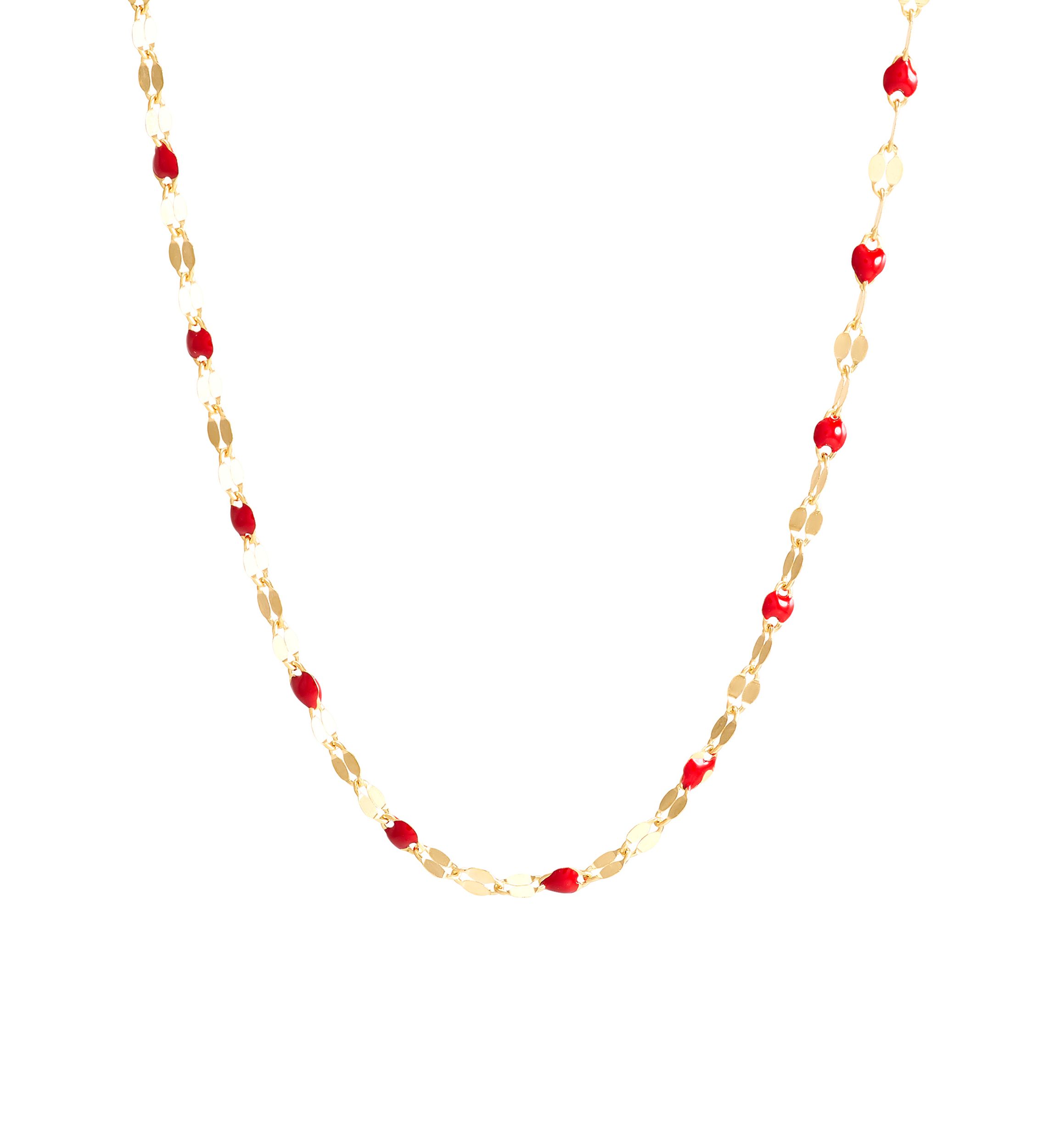 Solid Mirror Valentino Chain in 14K Yellow Gold