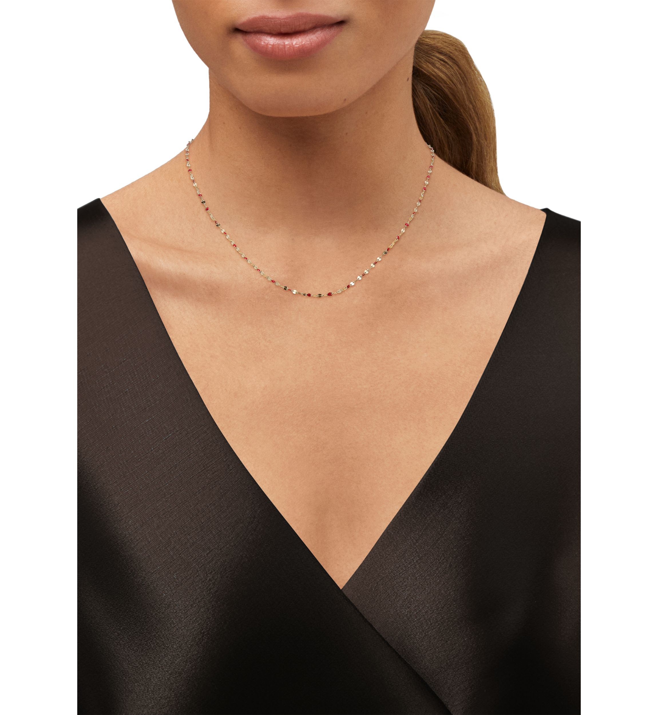 Solid Mirror Valentino Chain in 14K Yellow Gold