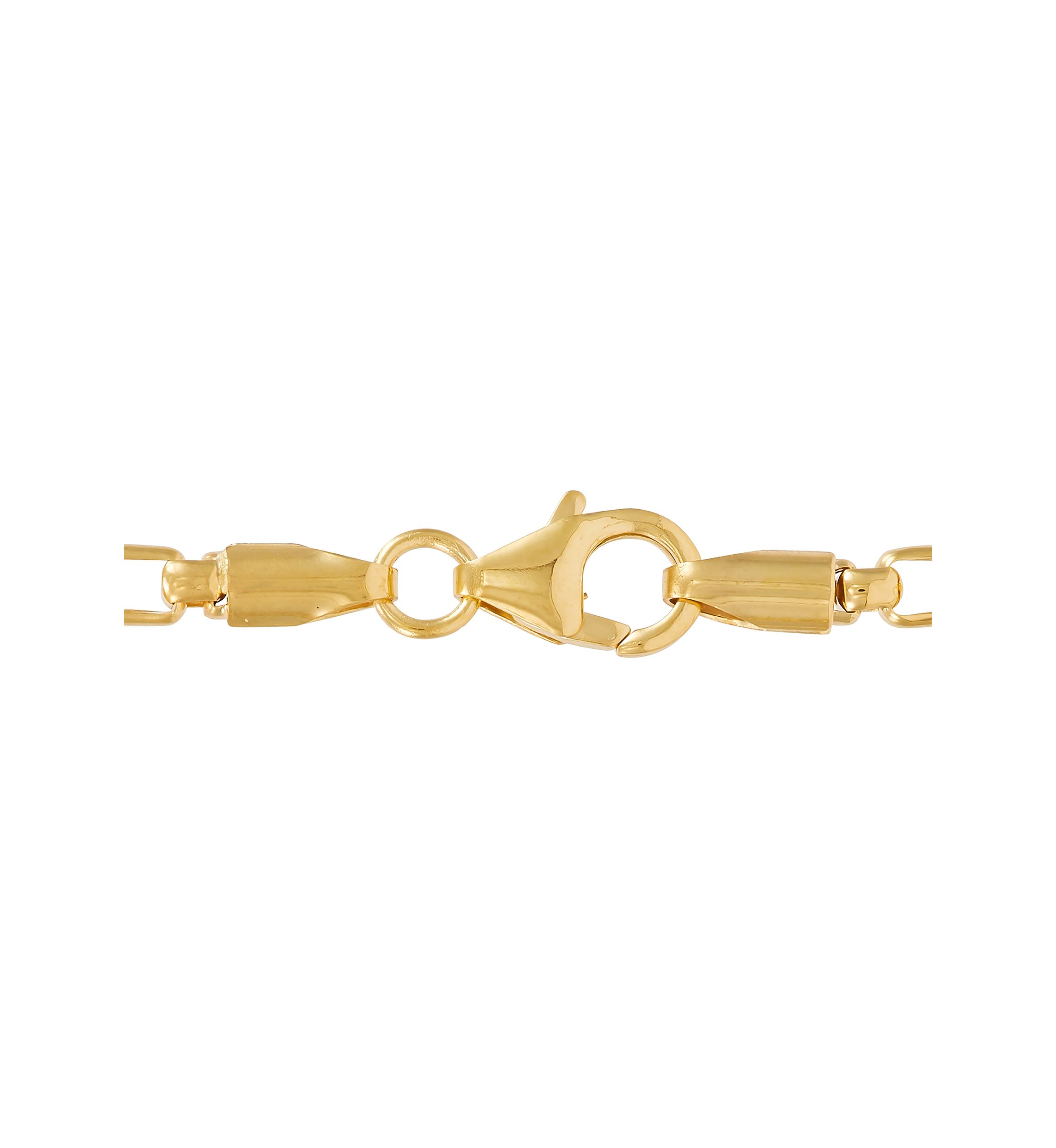 Hollow Alternated Round Box Chain Necklace in 14K Yellow Gold