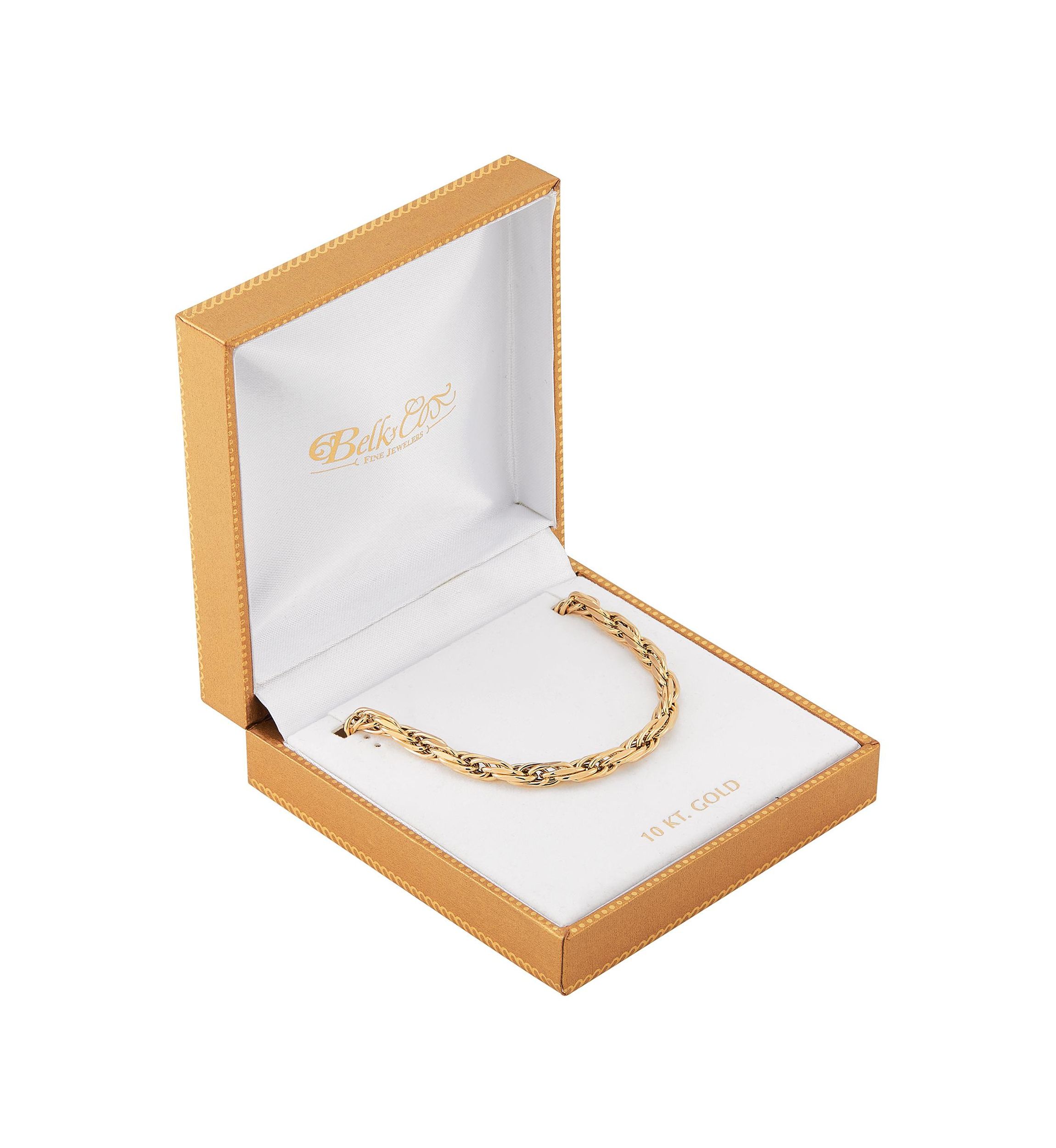 Hollow Intertwined Links Chain Necklace in 14K Yellow Gold