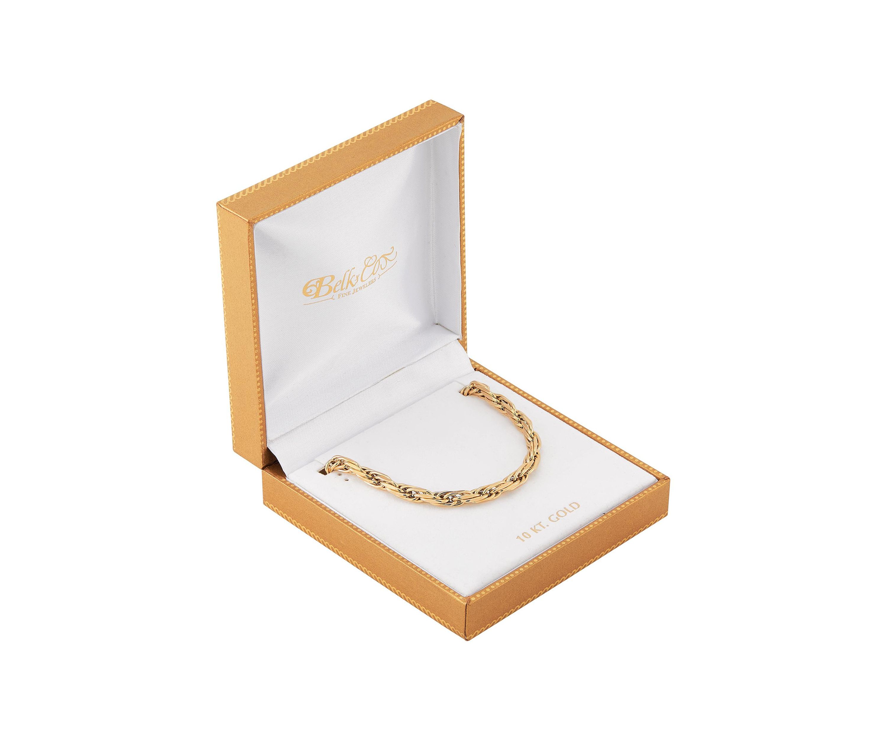 Hollow Intertwined Links Chain Necklace in 14K Yellow Gold