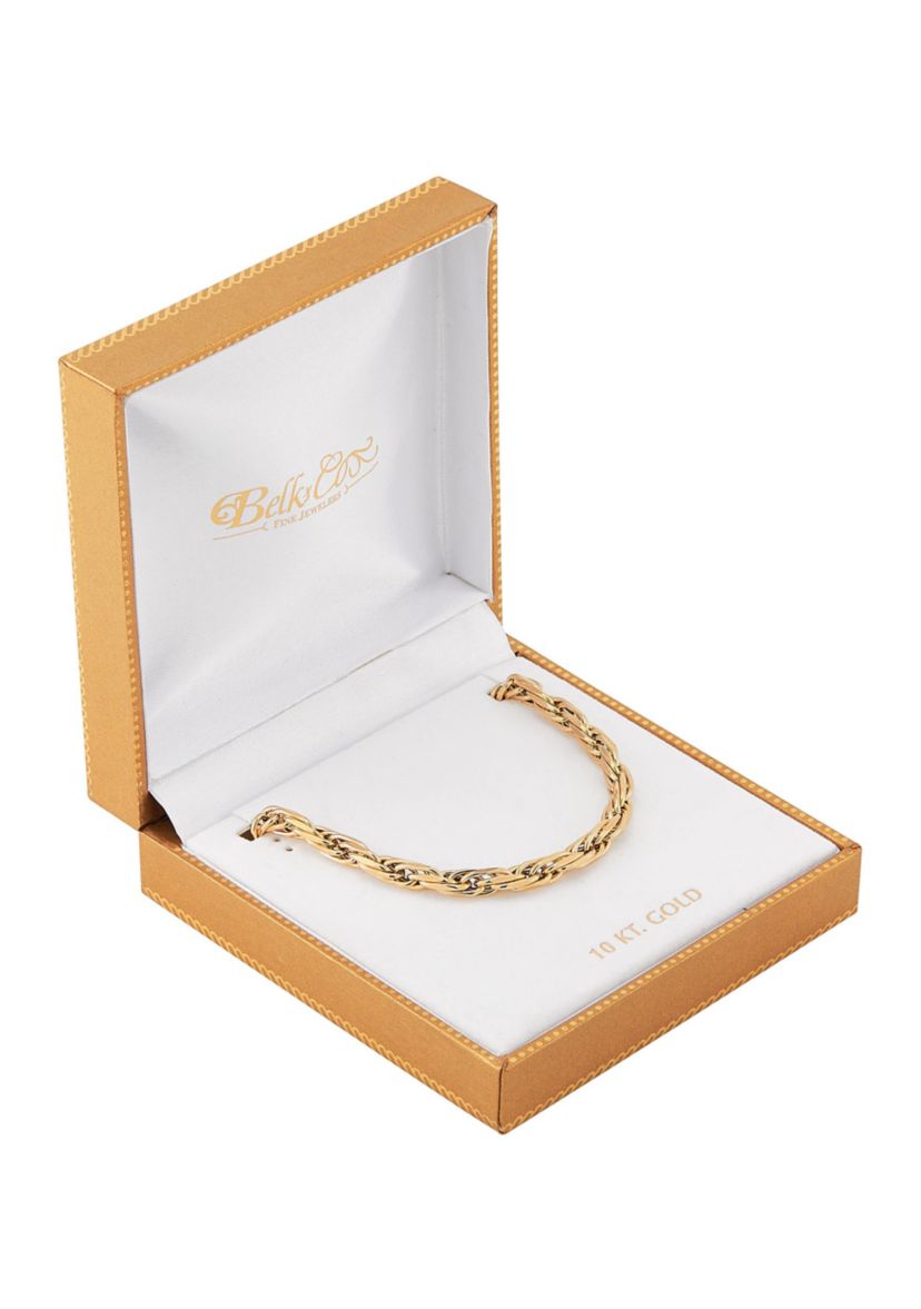 Hollow Intertwined Links Chain Necklace in 14K Yellow Gold