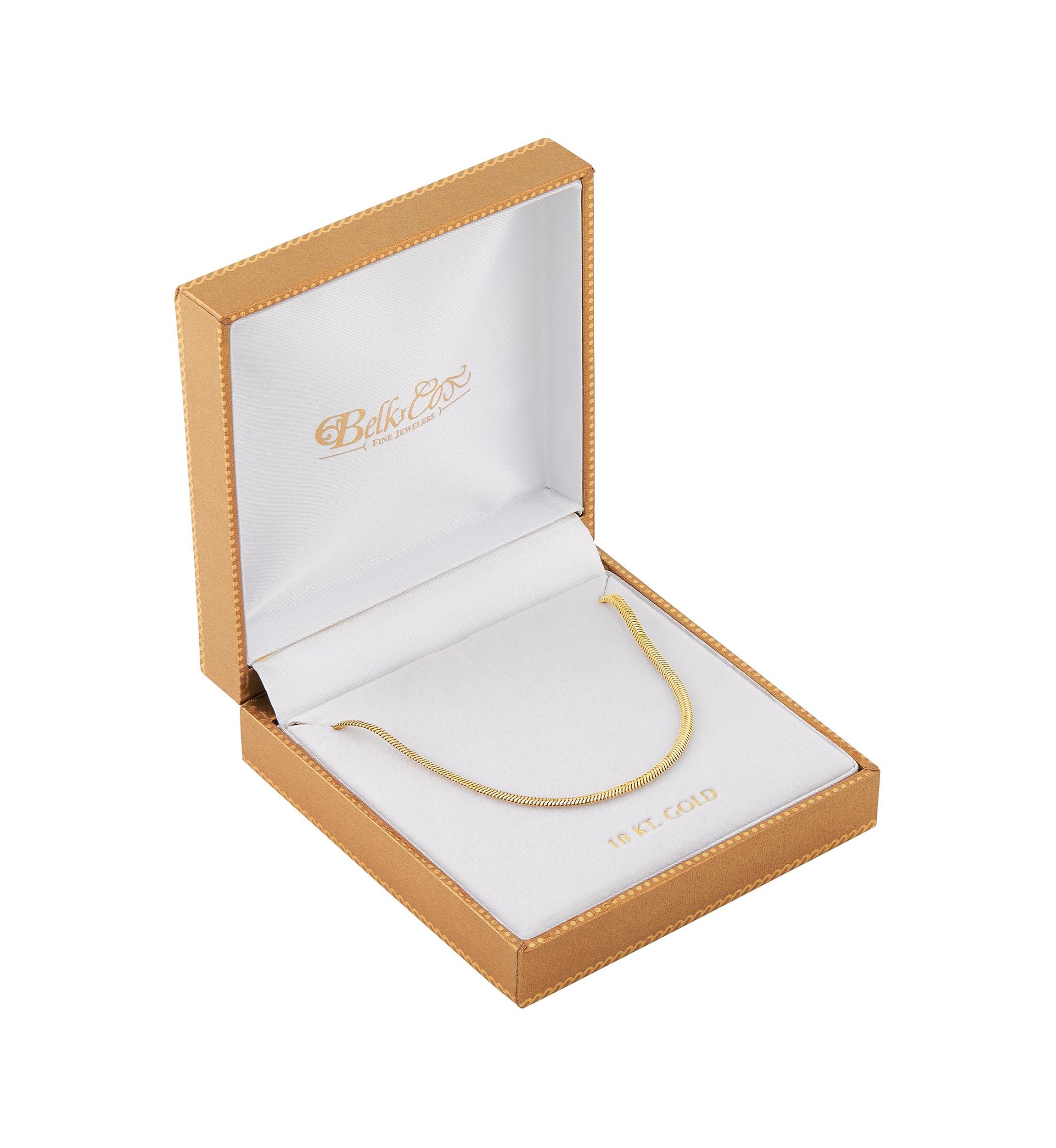 Solid Snake Chain in 14K Yellow Gold