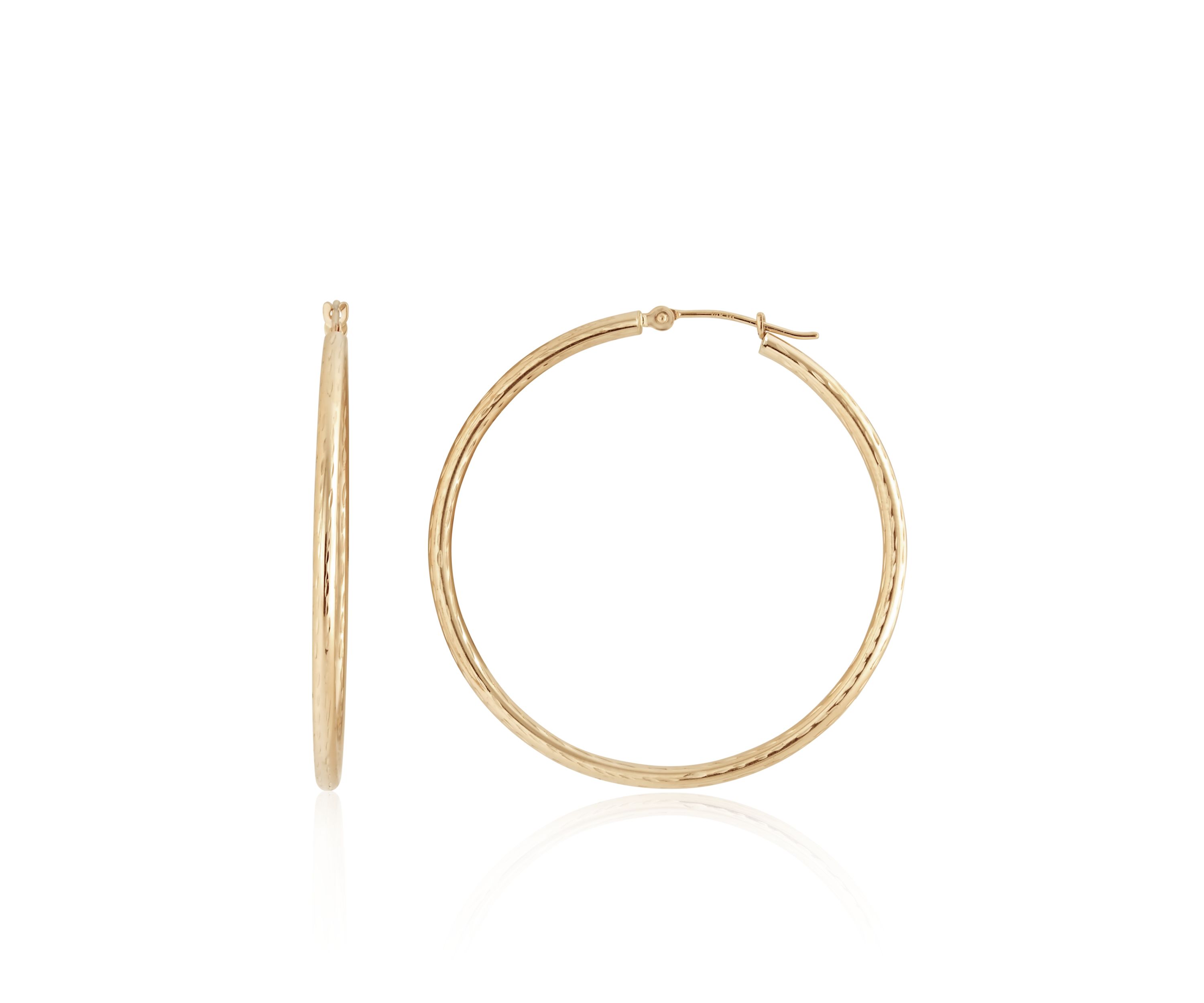 Hoop Earrings in 14K Yellow Gold