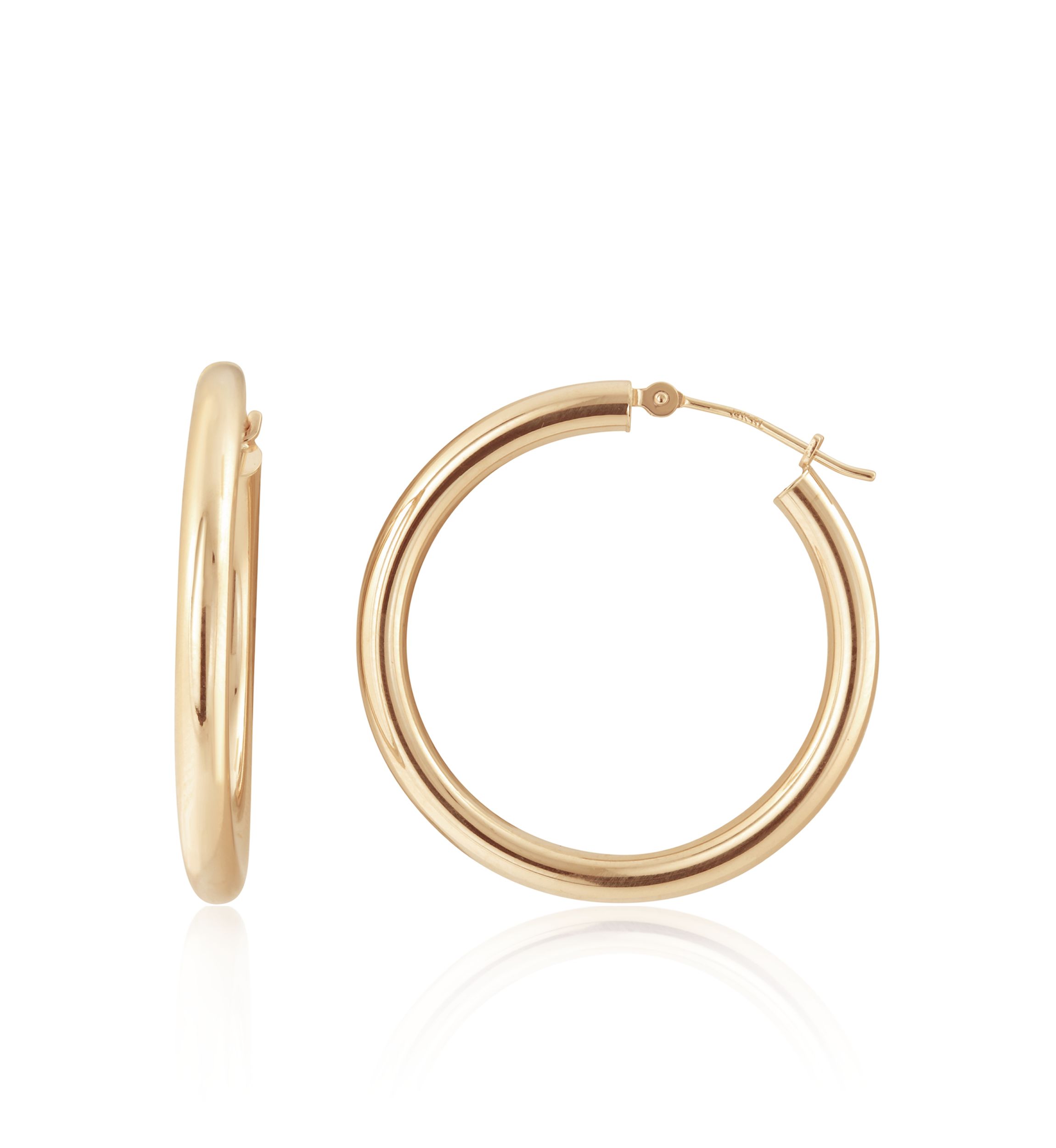 Hoop Earrings in 14K Yellow Gold