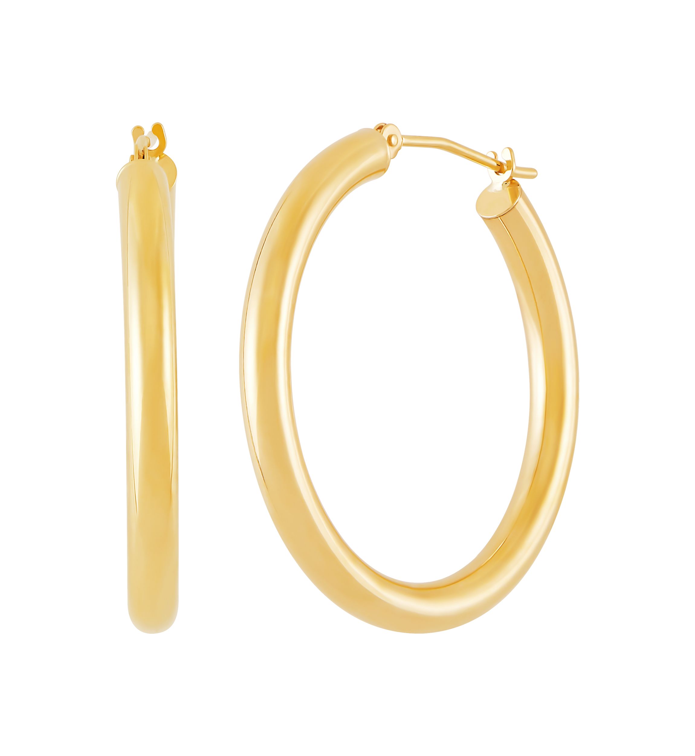 Hoop Earrings in 14K Yellow Gold