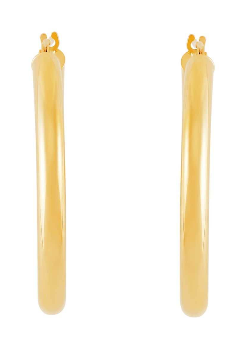 Hoop Earrings in 14K Yellow Gold