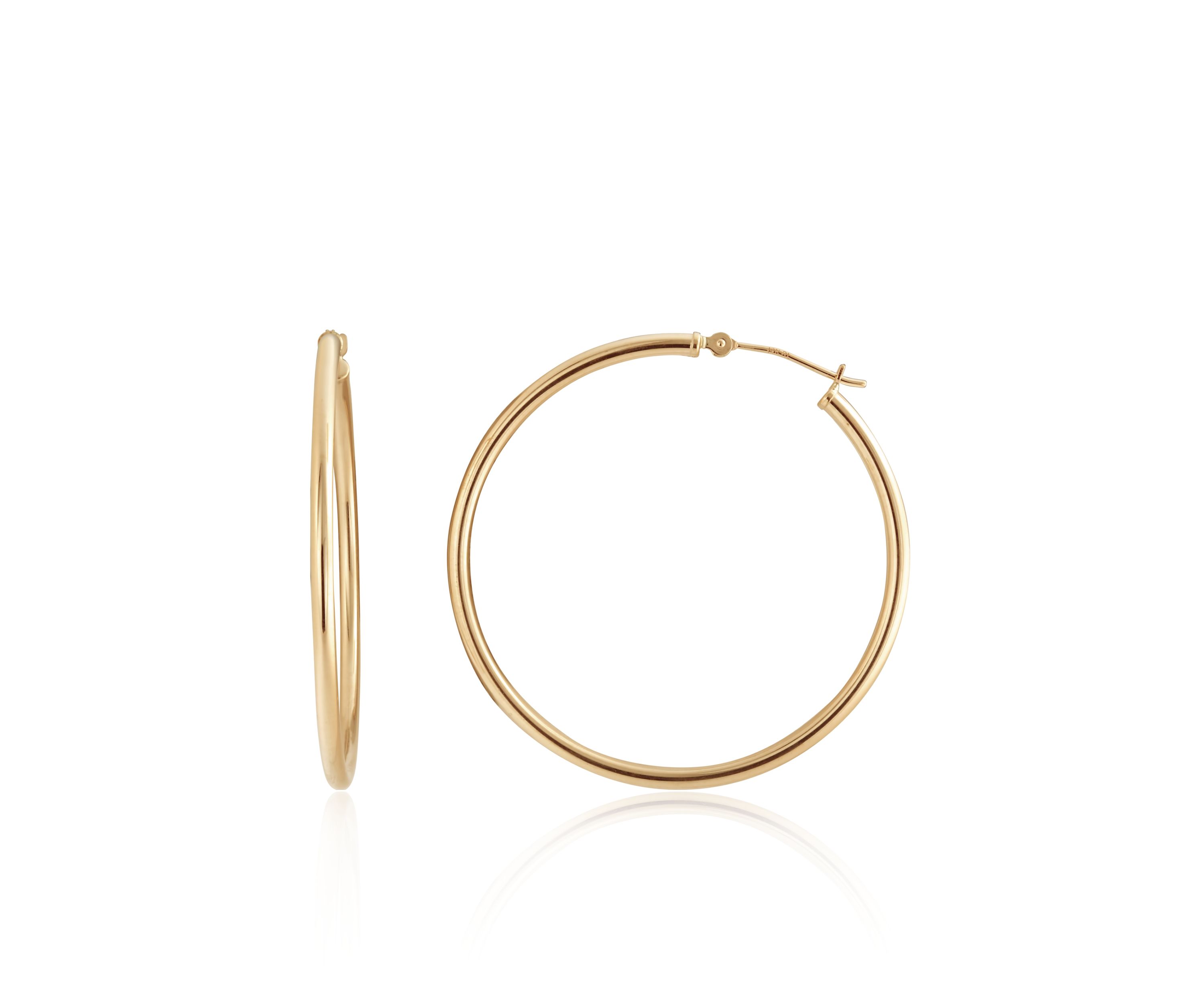 Hoop Earrings in 14K Yellow Gold