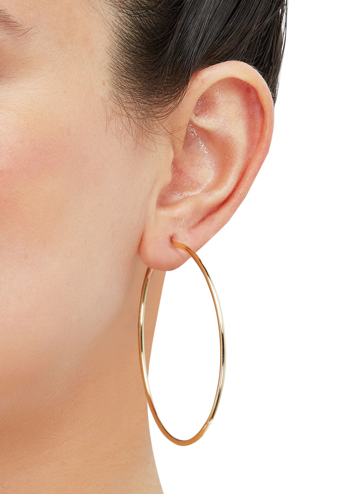 Endless Hoop Earrings in 14K Yellow Gold