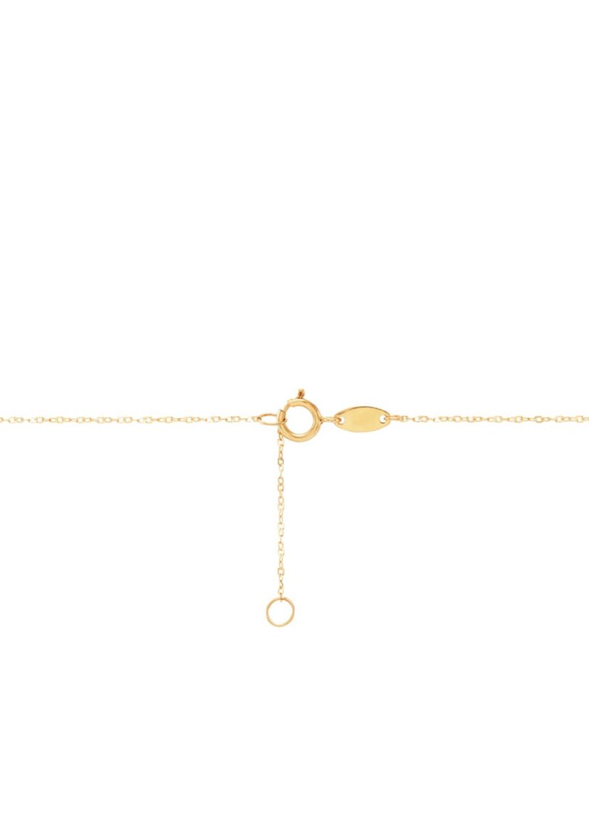 14K Yellow And White And Rose Gold Bead Center Necklace