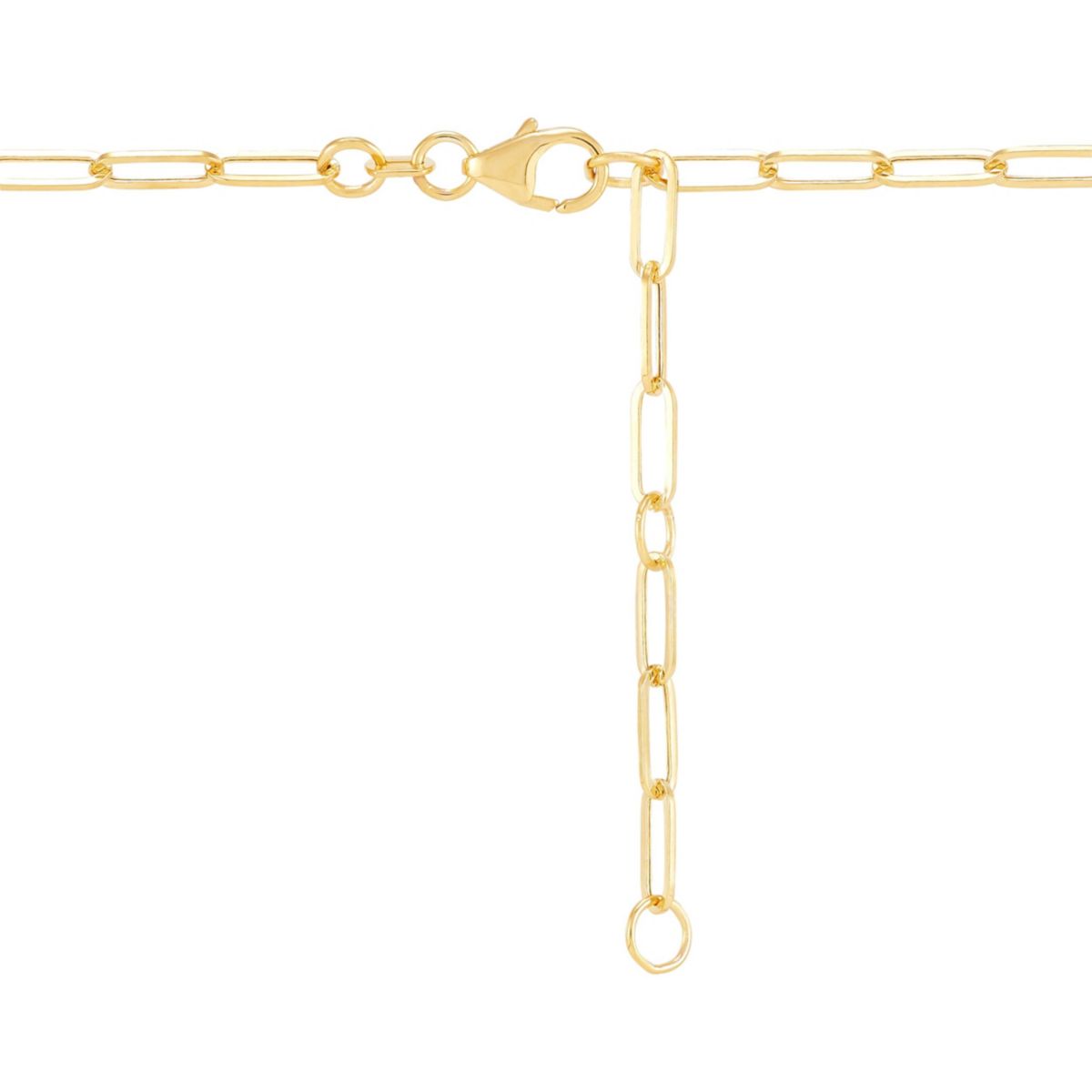 14K Yellow Gold Open Heart Necklace