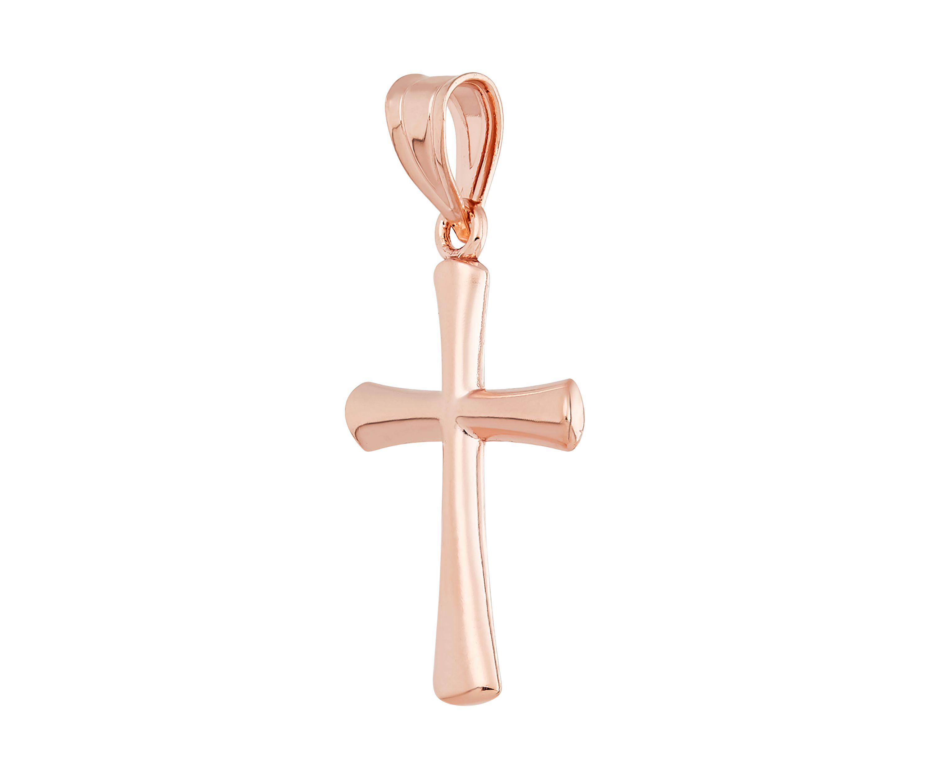 Cross Pendant in 14K Rose Gold