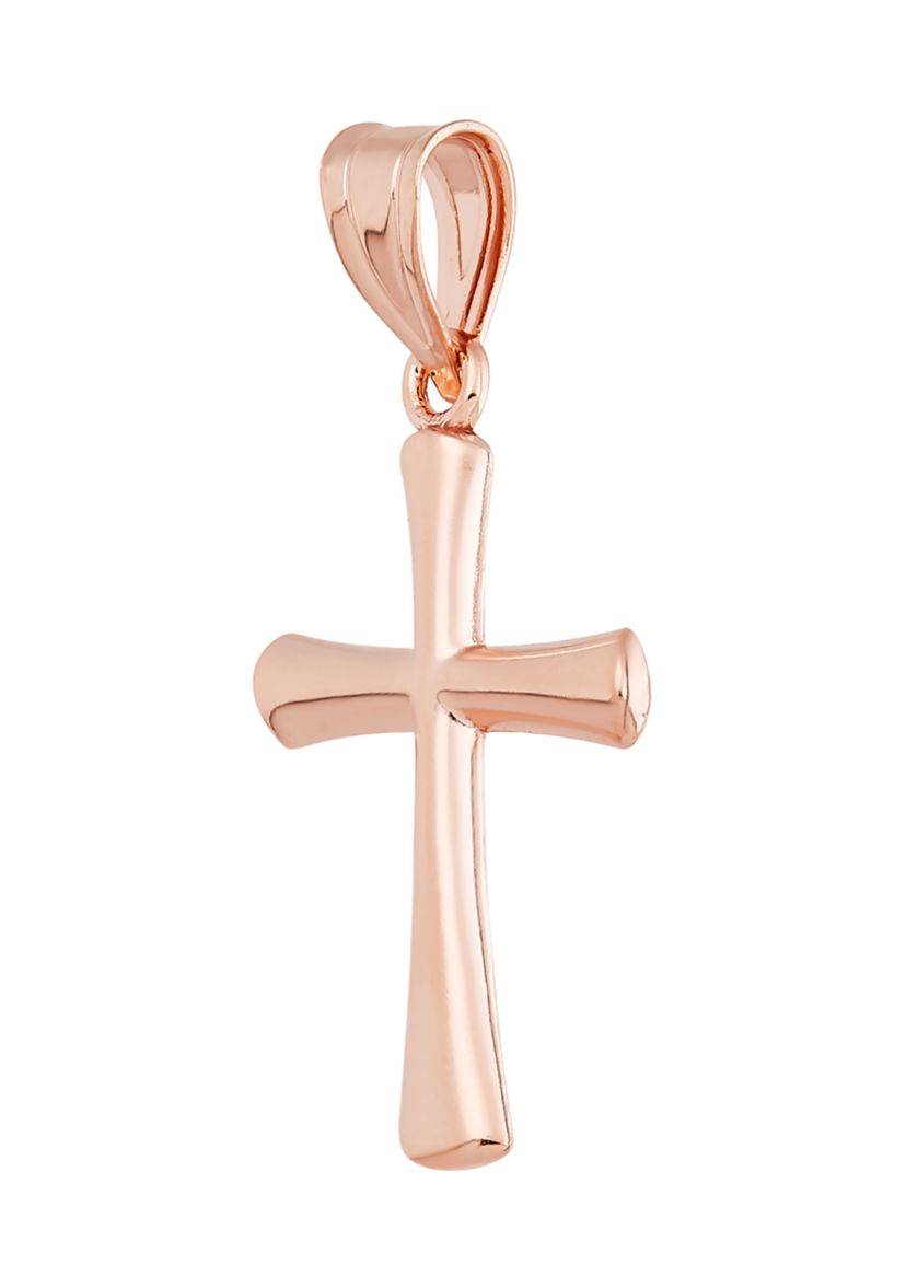 Cross Pendant in 14K Rose Gold