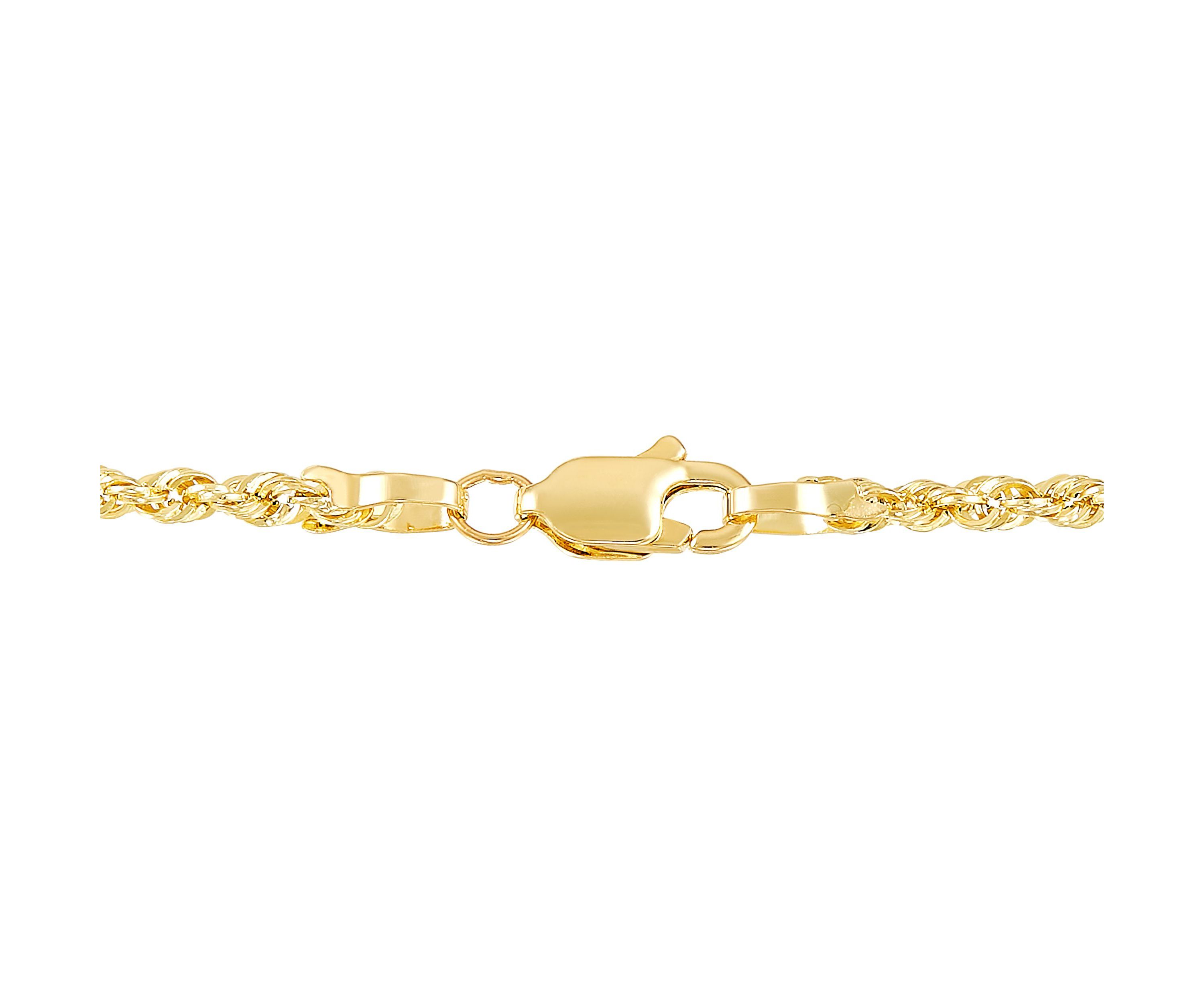 14K Yellow Gold Dog Tag Pendant