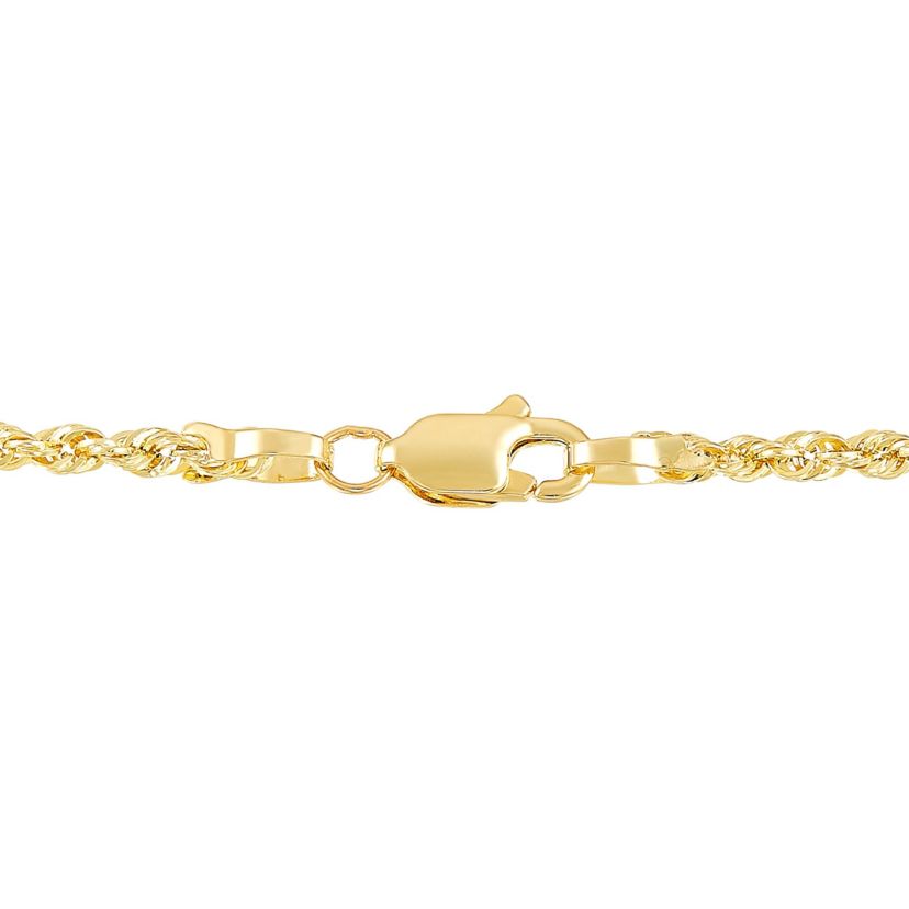 14K Yellow Gold Dog Tag Pendant