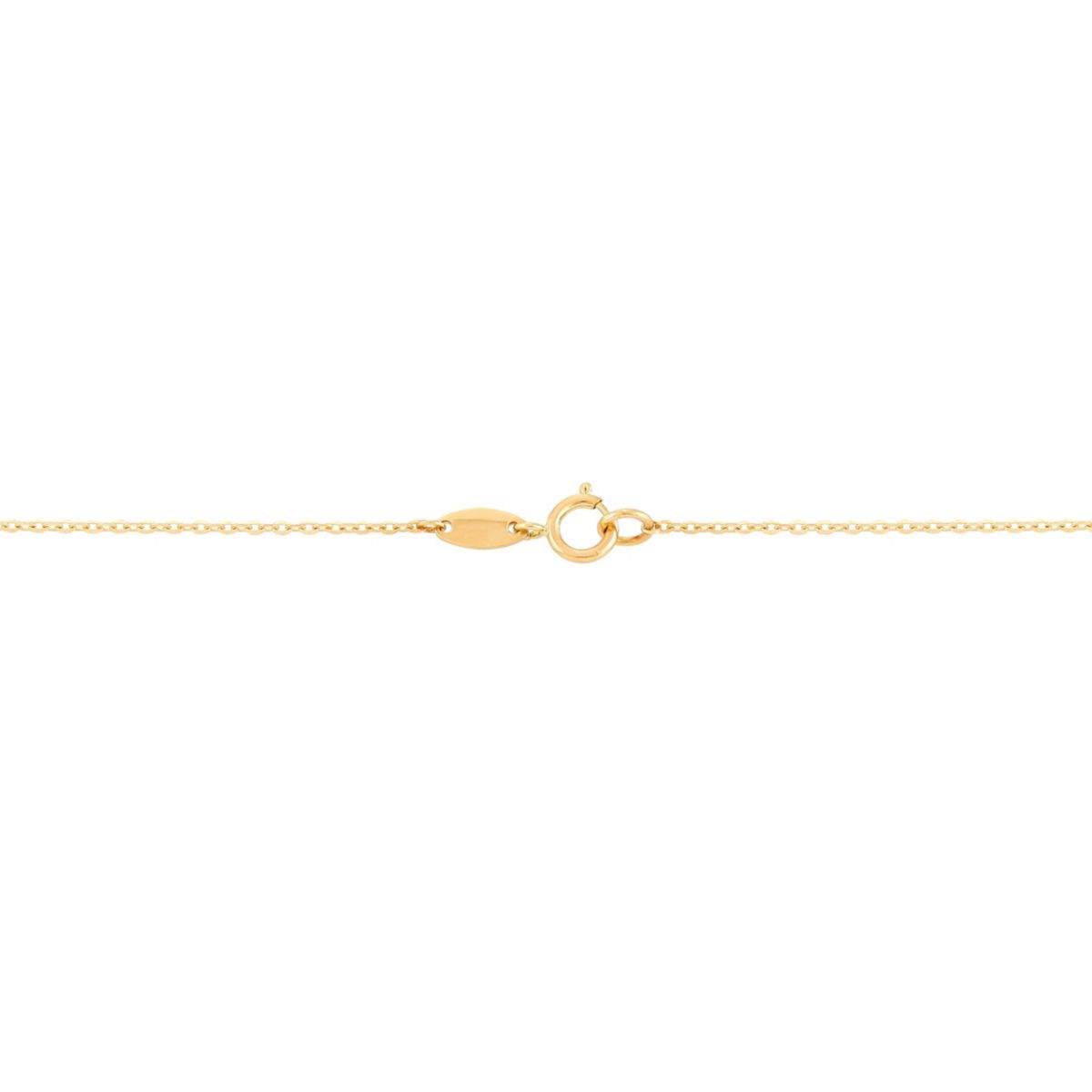 14K Yellow Gold Medal Pendant Necklace