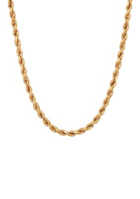 Belk & Co. 5 Millimeter Supreme Glitter Rope Chain Necklace in 14K