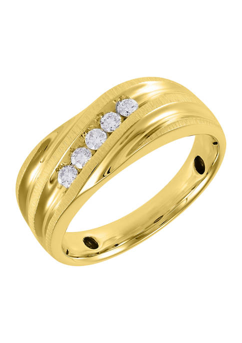 belk.com | Belk & Co. 1/4 ct. t.w. Diamond Gents Ring in 10K White Gold