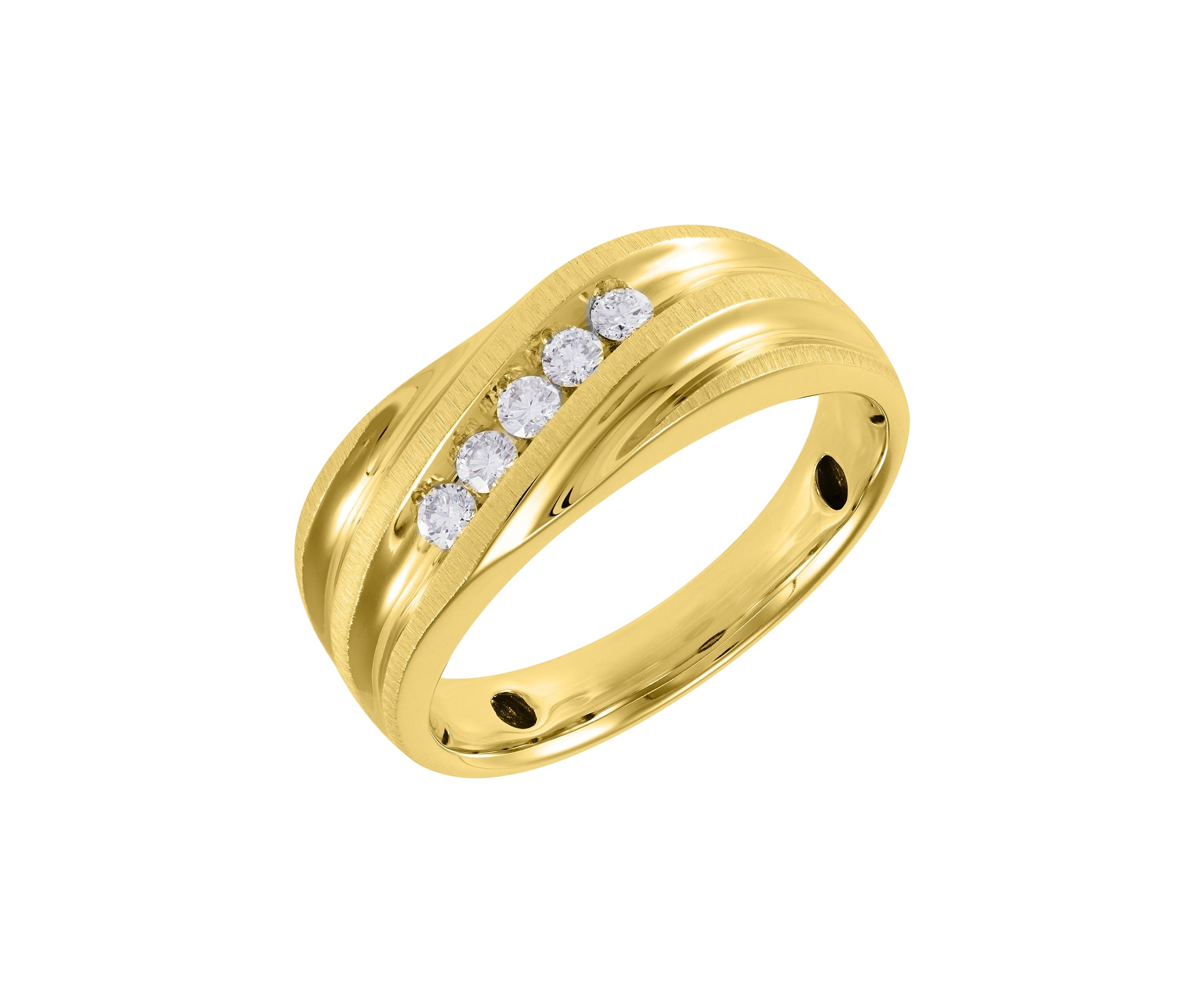 1/4 ct. t.w. Diamond Gents Ring in 10K Yellow Gold