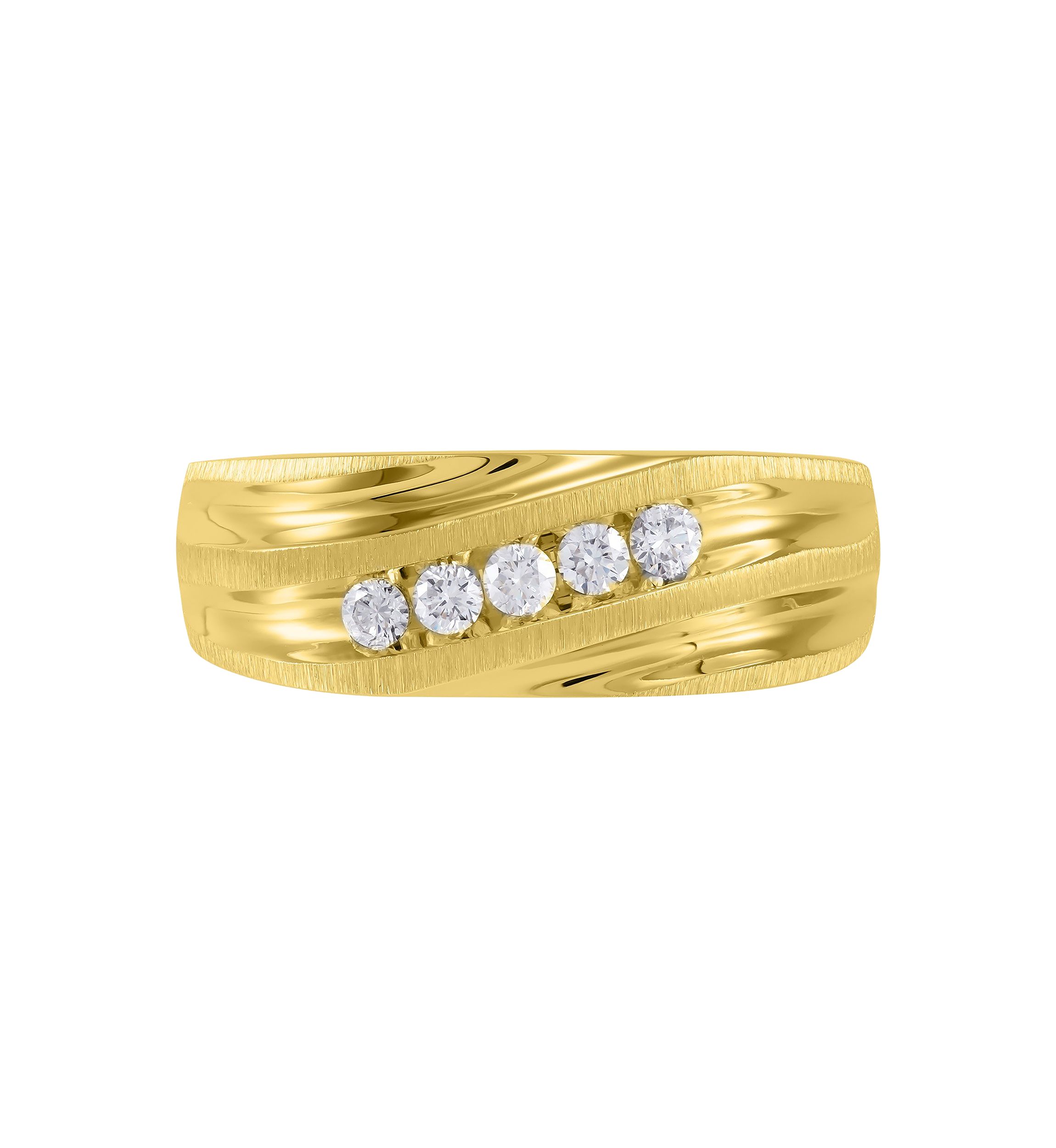 1/4 ct. t.w. Diamond Gents Ring in 10K Yellow Gold
