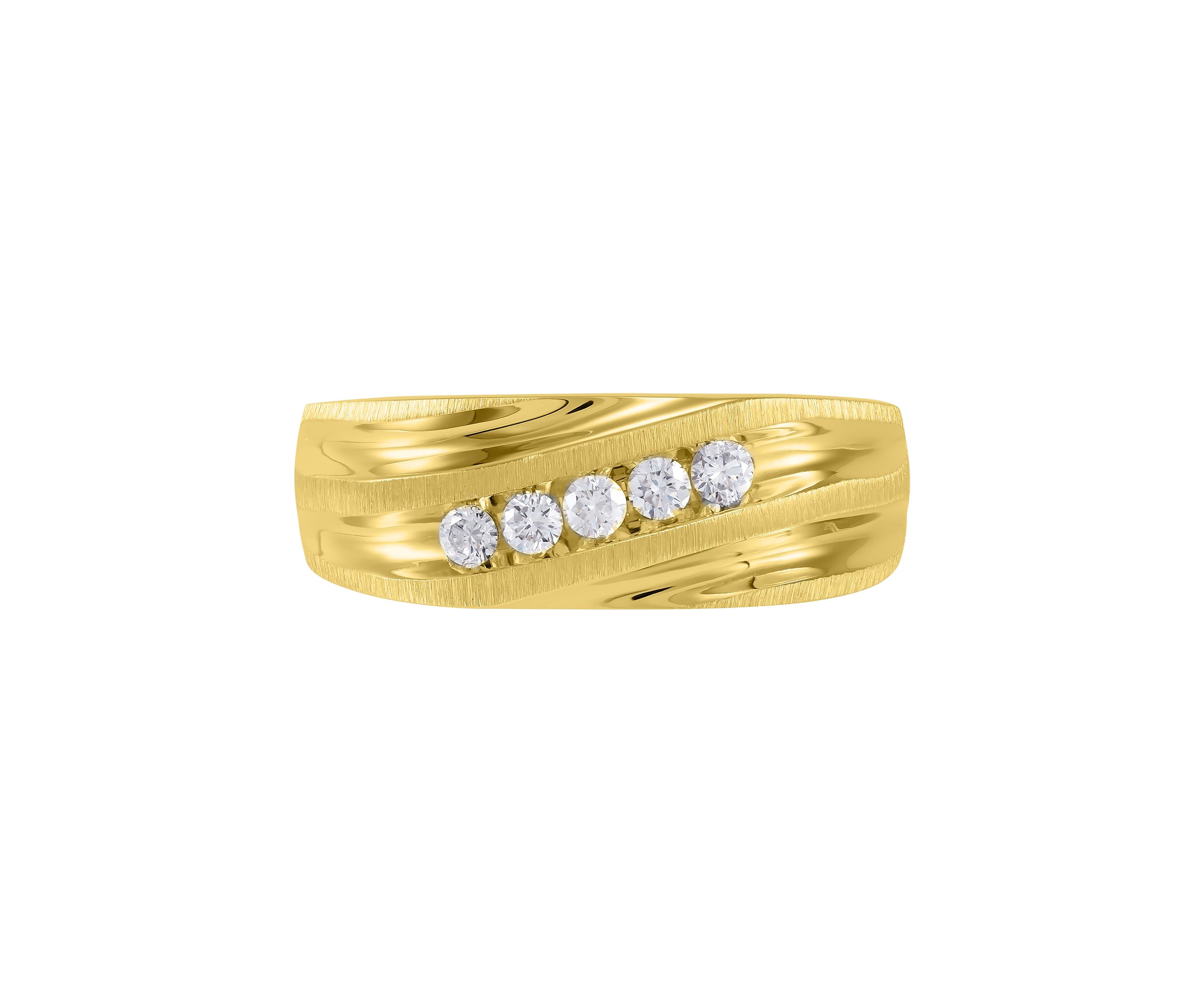 1/4 ct. t.w. Diamond Gents Ring in 10K Yellow Gold