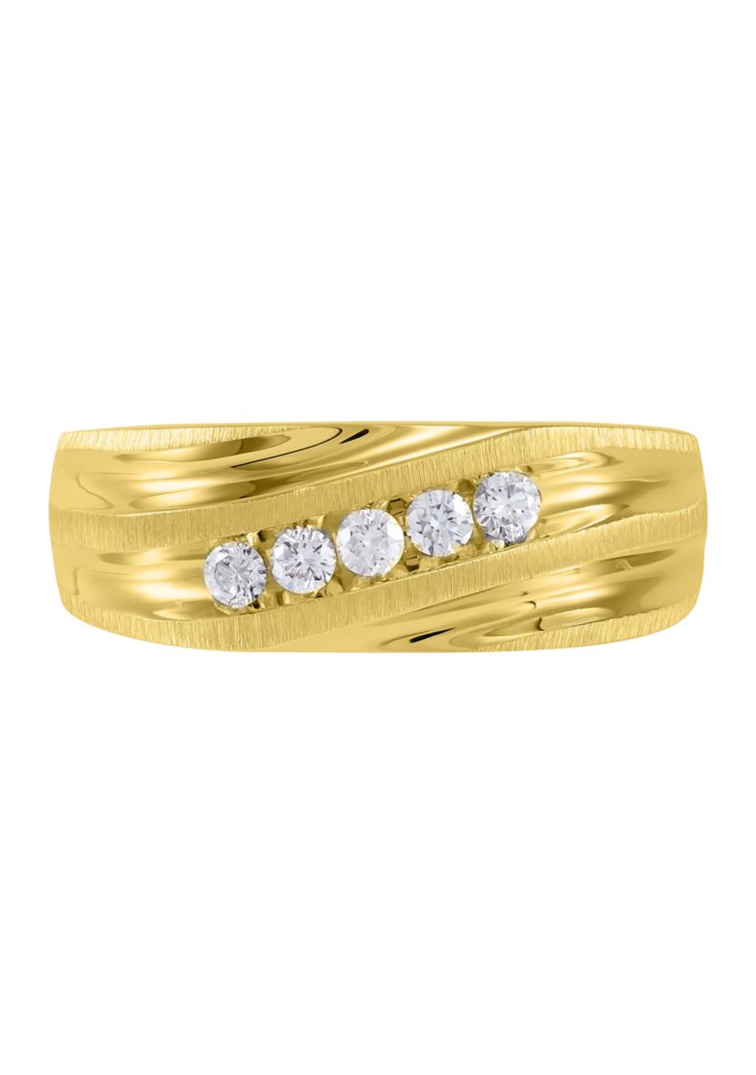 1/4 ct. t.w. Diamond Gents Ring in 10K Yellow Gold