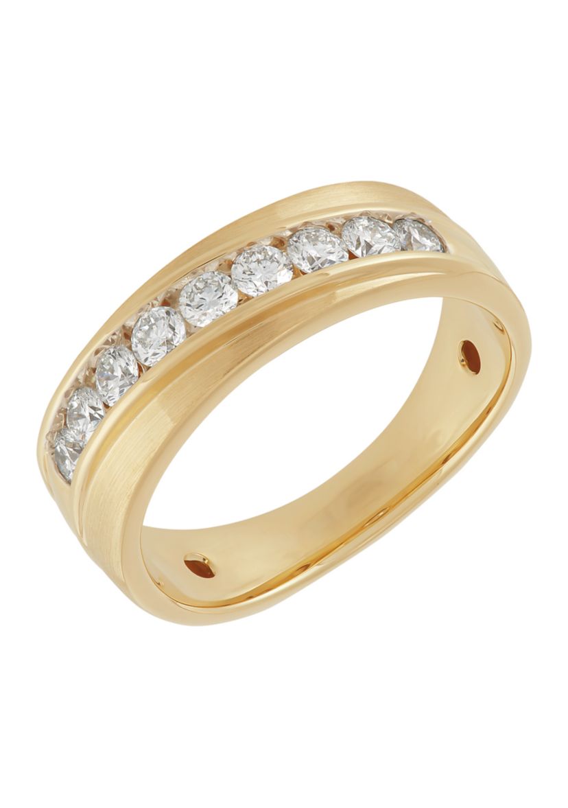  3/4 ct. t.w. Diamond Gents Ring in 10K Yellow Gold