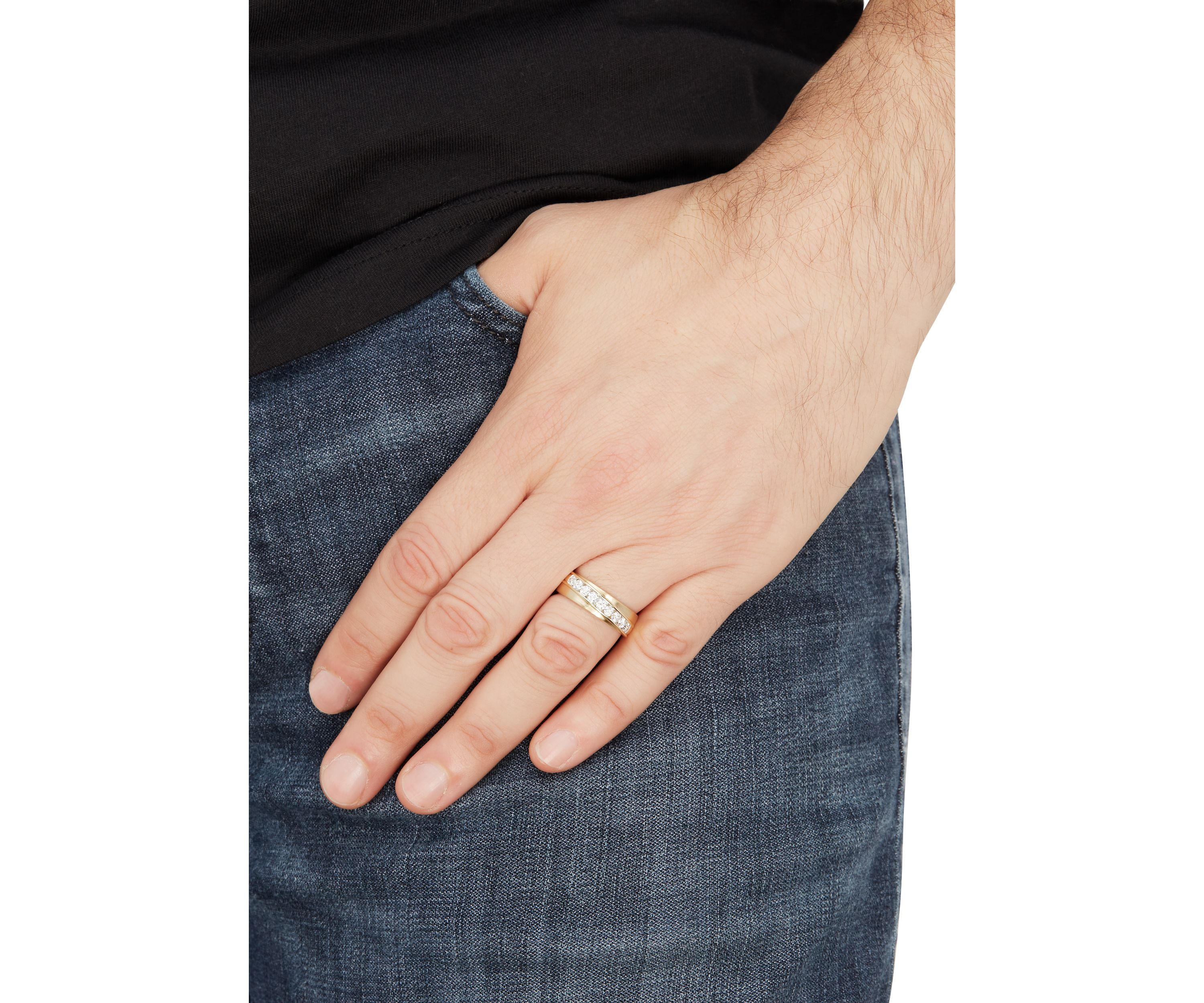  3/4 ct. t.w. Diamond Gents Ring in 10K Yellow Gold