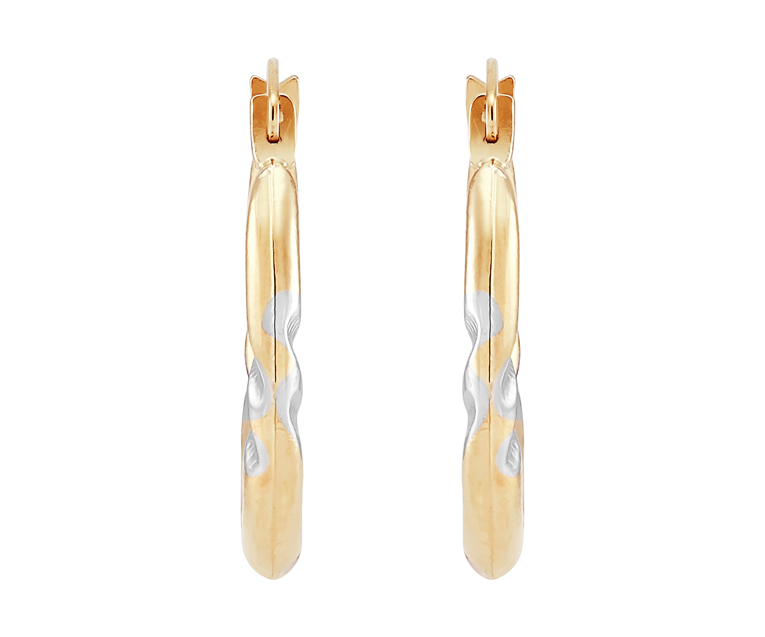 14K Yellow Gold Hoop Earrings
