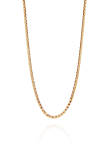 Bevelled Chain Necklace in 14K Yellow Gold