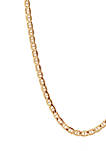 Bevelled Chain Necklace in 14K Yellow Gold
